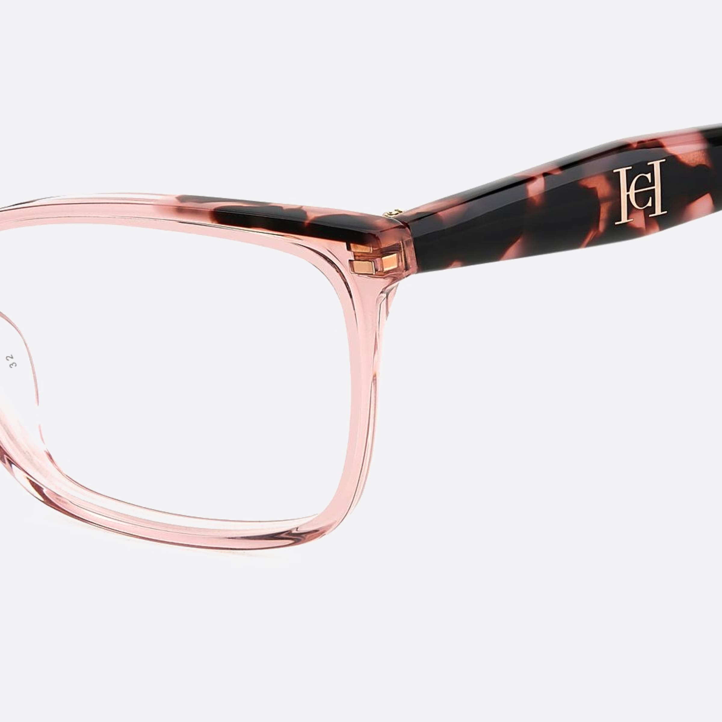 Carolina 56mm Herrera Her Ht8 Havana Geometric Women Eyeglasses - Detail View