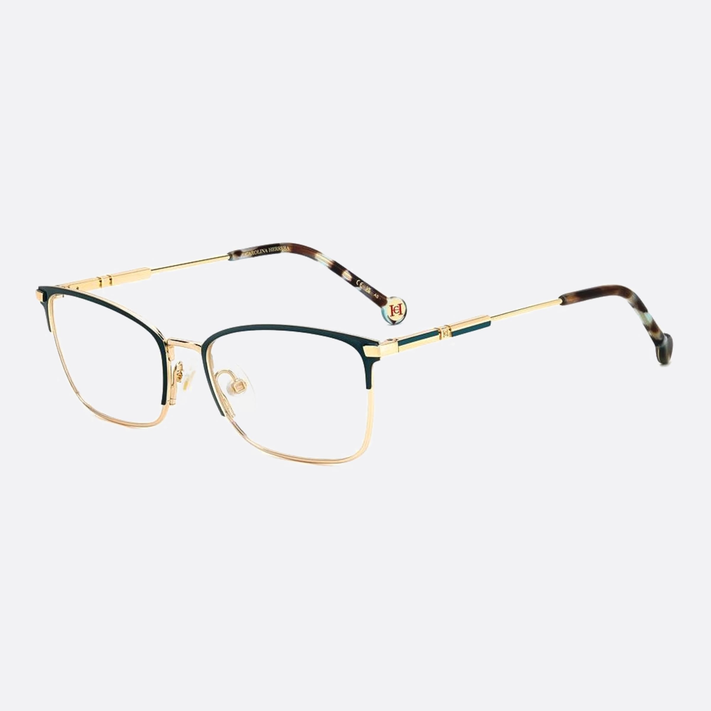 Carolina 54mm Herrera Her Pef Green Geometric Women Eyeglasses - Side View
