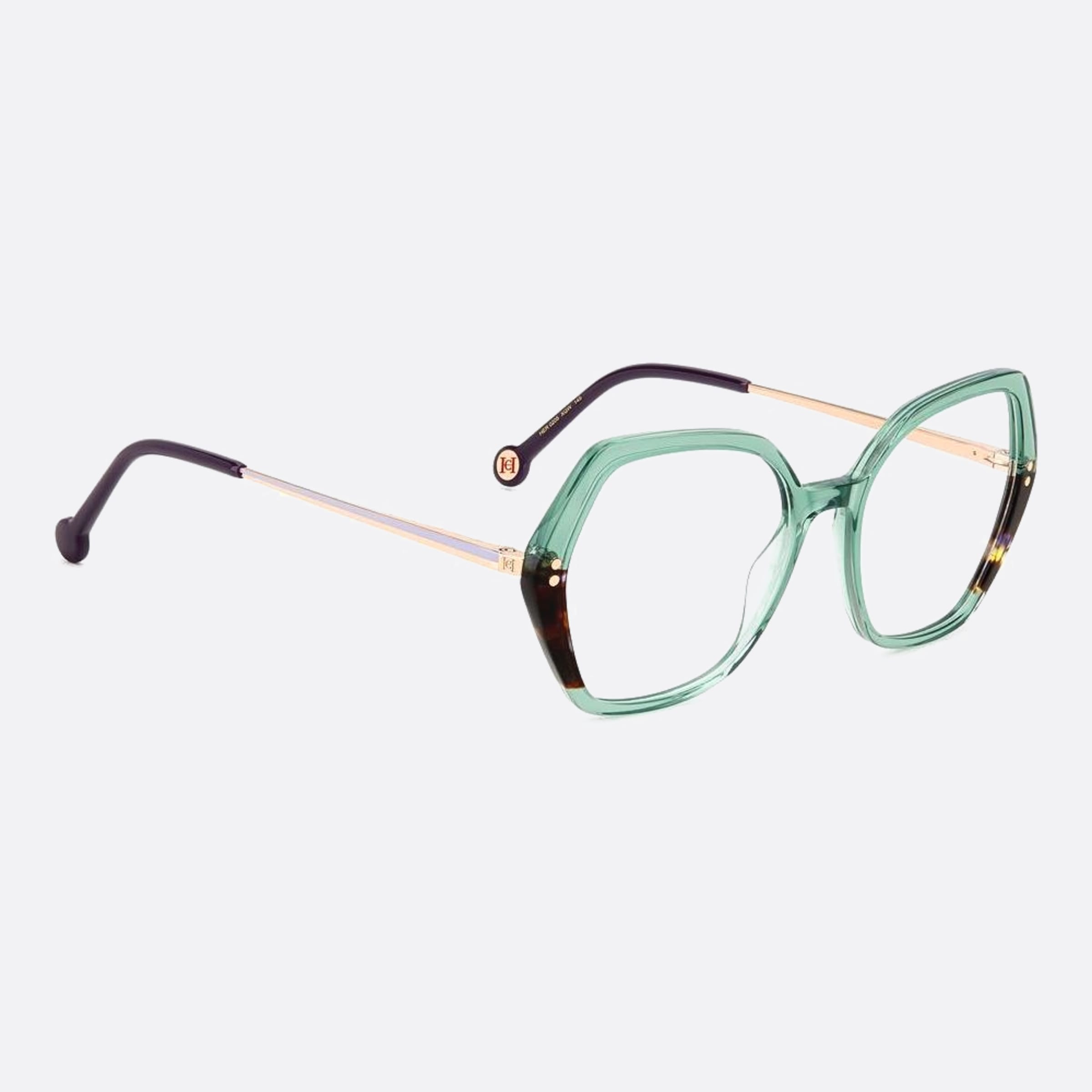 Carolina 53mm Herrera Her Xgw Green Geometric Women Eyeglasses - Lifestyle Shot