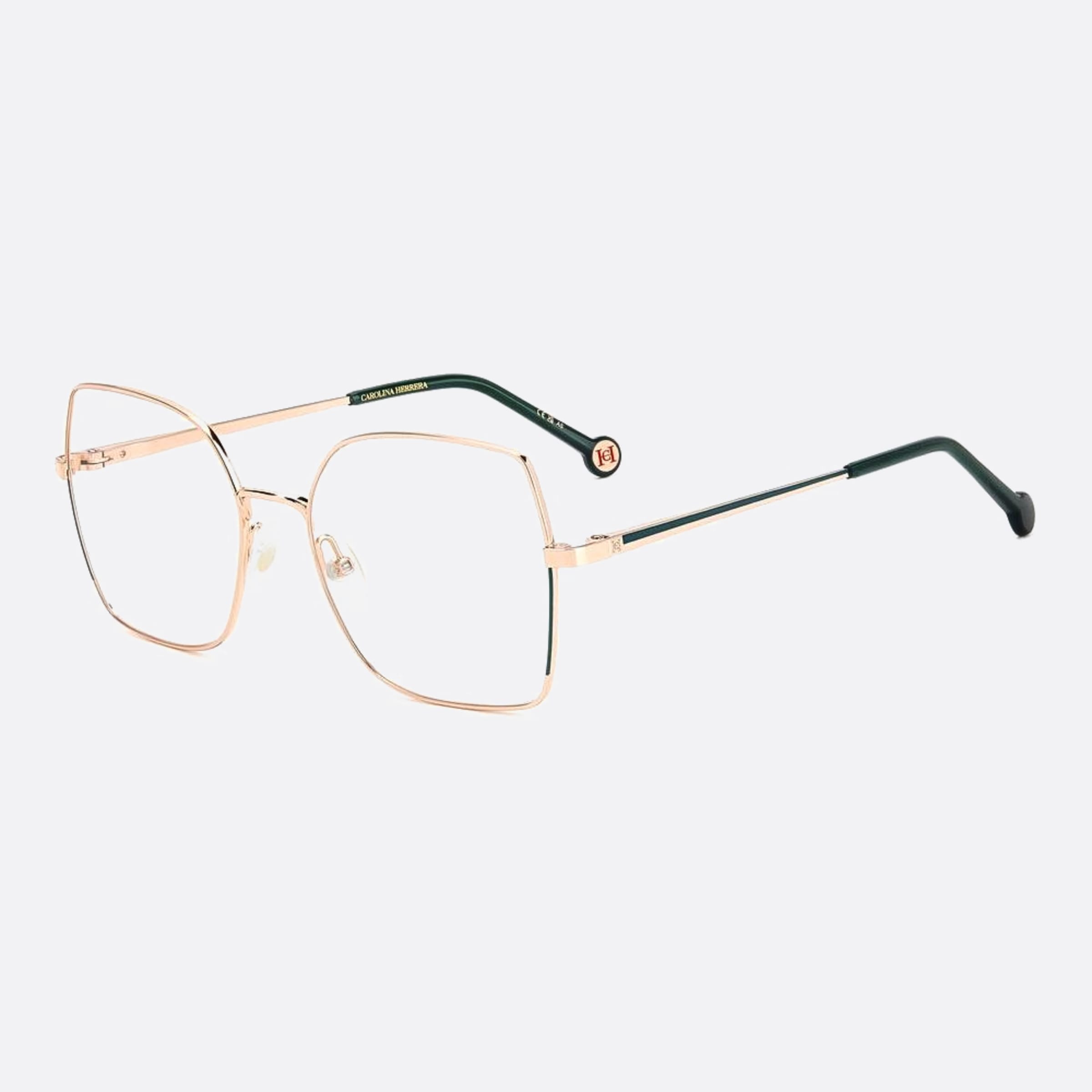 Carolina 55mm Herrera Her Pef Green Squared Women Eyeglasses - Side View