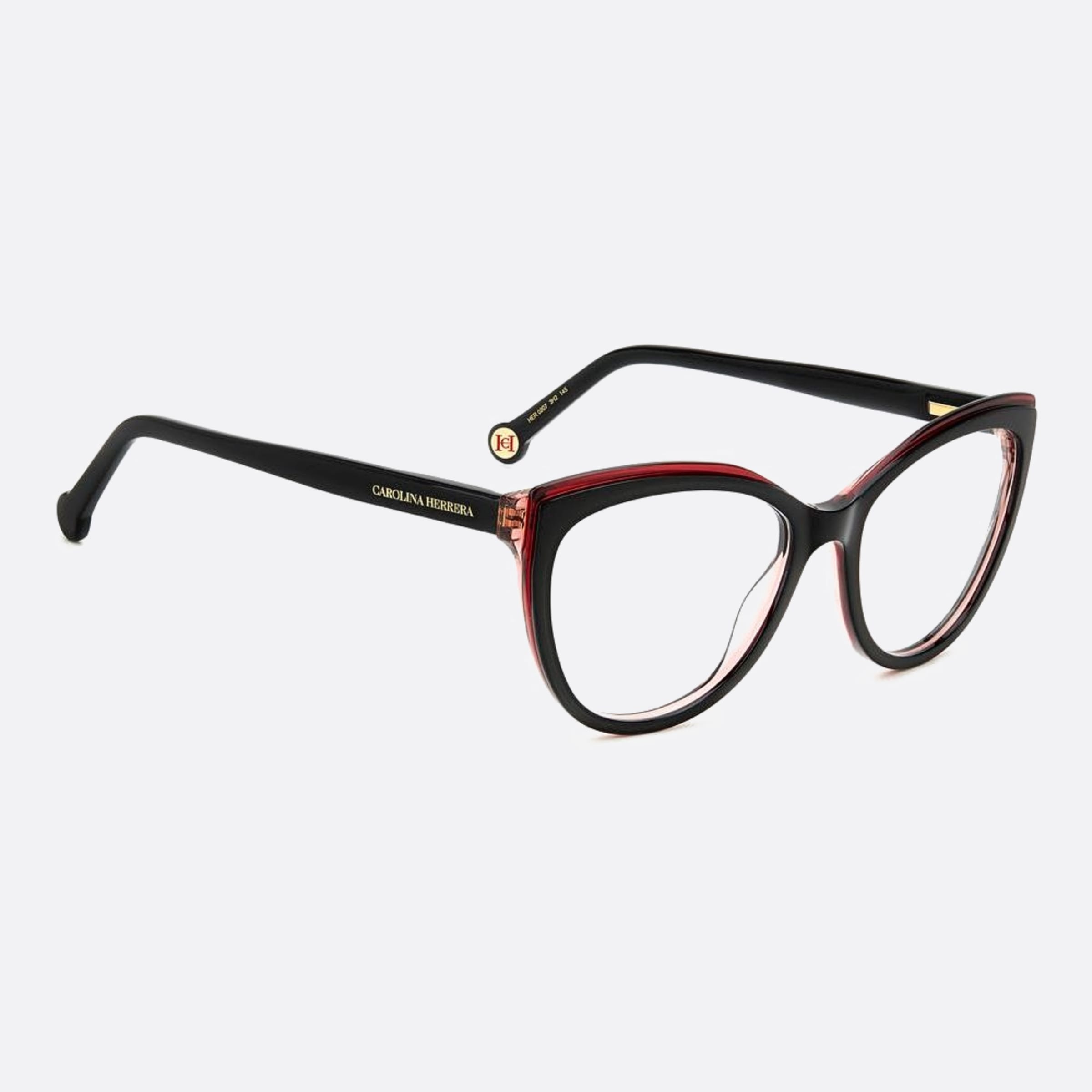 Carolina 53mm Herrera Her 3h2 Black Cat Eye Women Eyeglasses - Lifestyle Shot