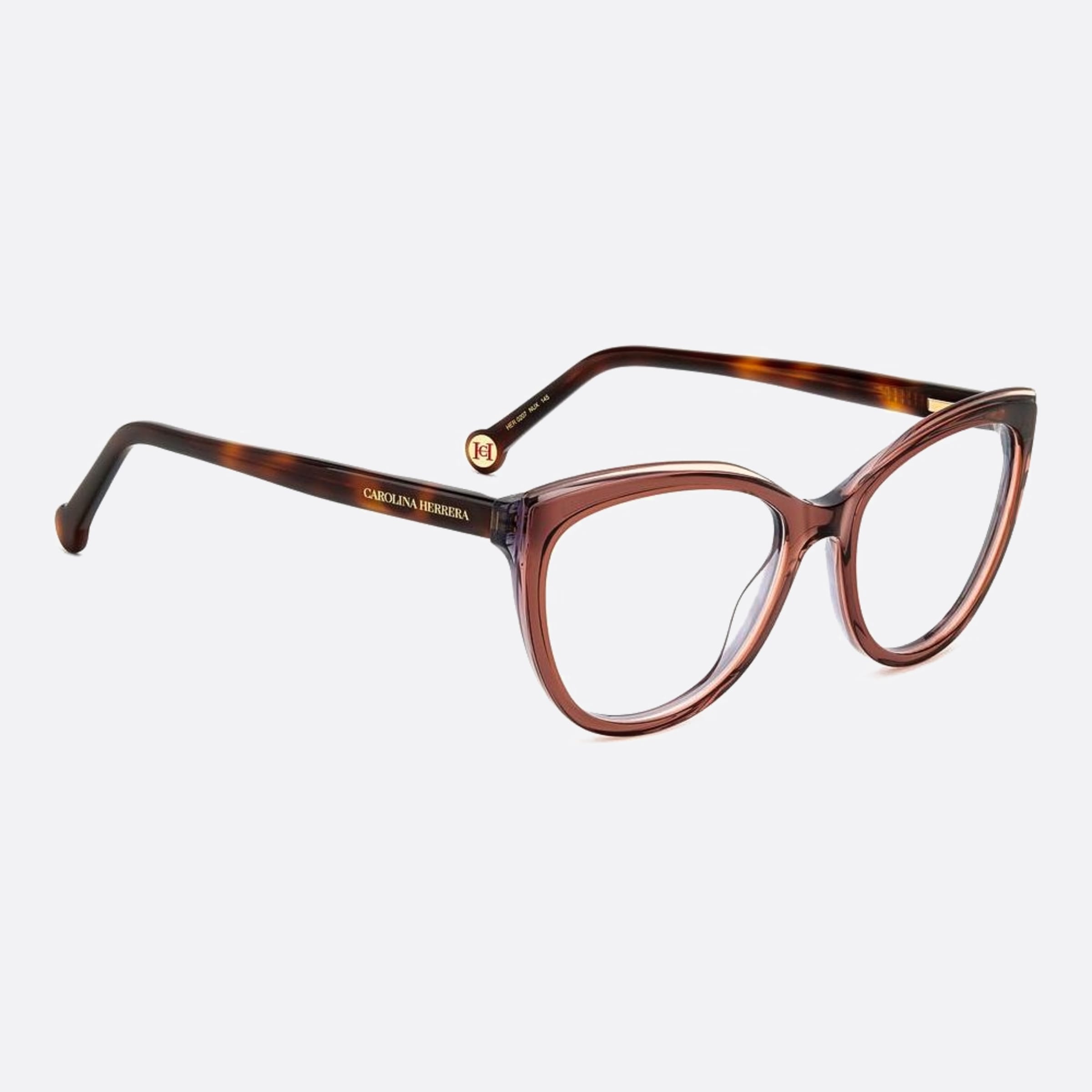 Carolina 53mm Herrera Her Nux Grey Cat Eye Women Eyeglasses - Additional Angle