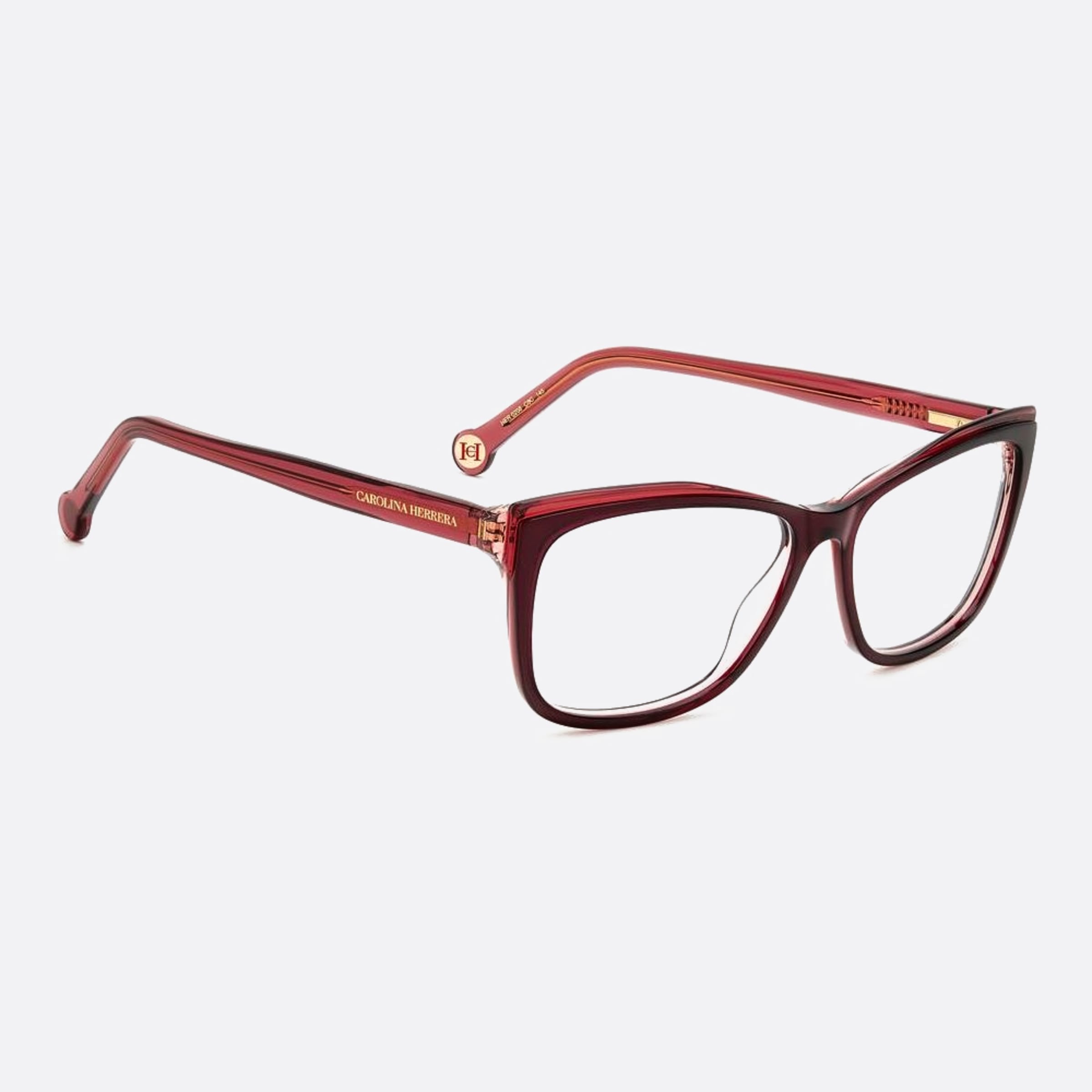 Carolina 55mm Herrera Her C8c Red Geometric Women Eyeglasses - Lifestyle Shot