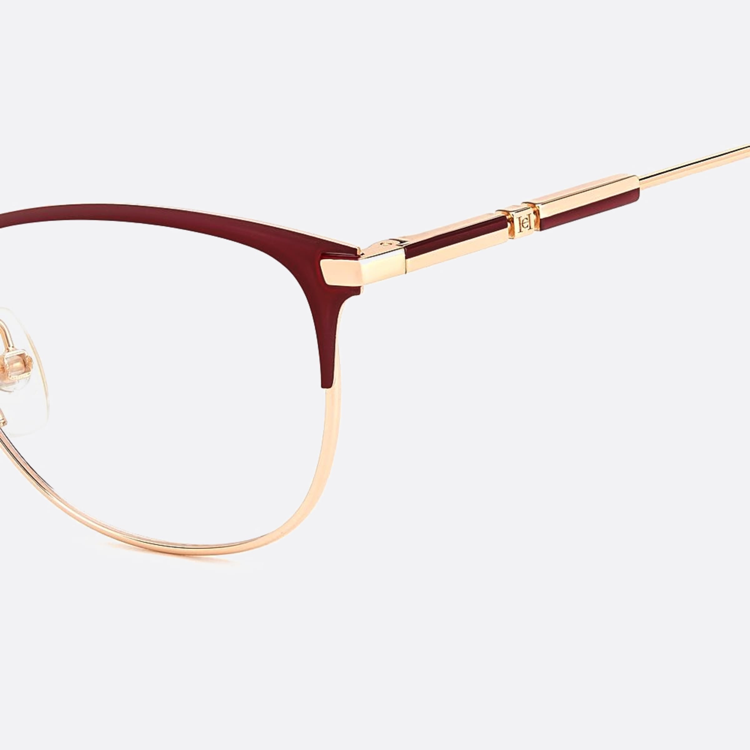 Carolina 53mm Herrera Her Noa Gold Cat Eye Women Eyeglasses - Detail View