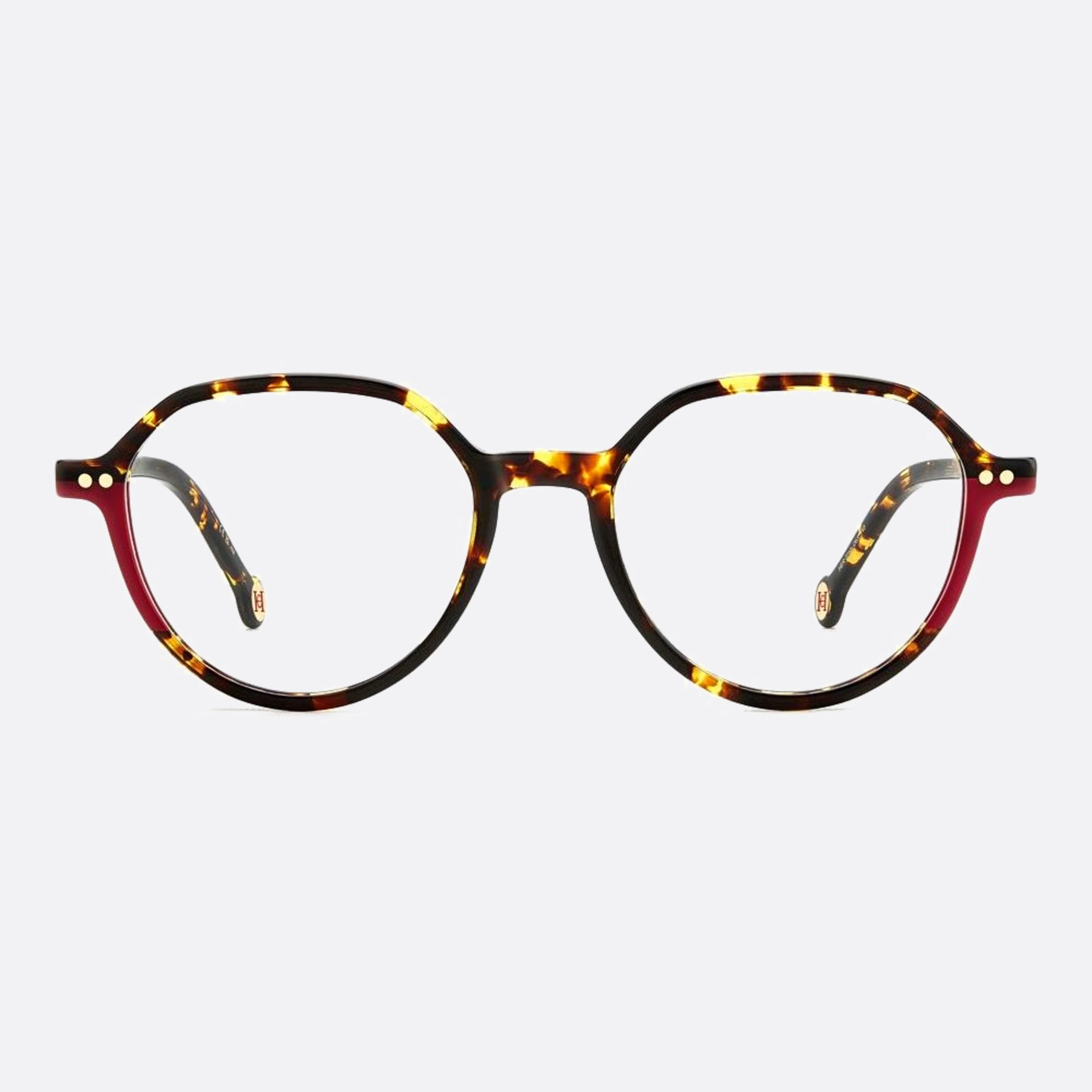 Carolina 50mm Herrera Her O63 Havana Geometric Women Eyeglasses - Main View