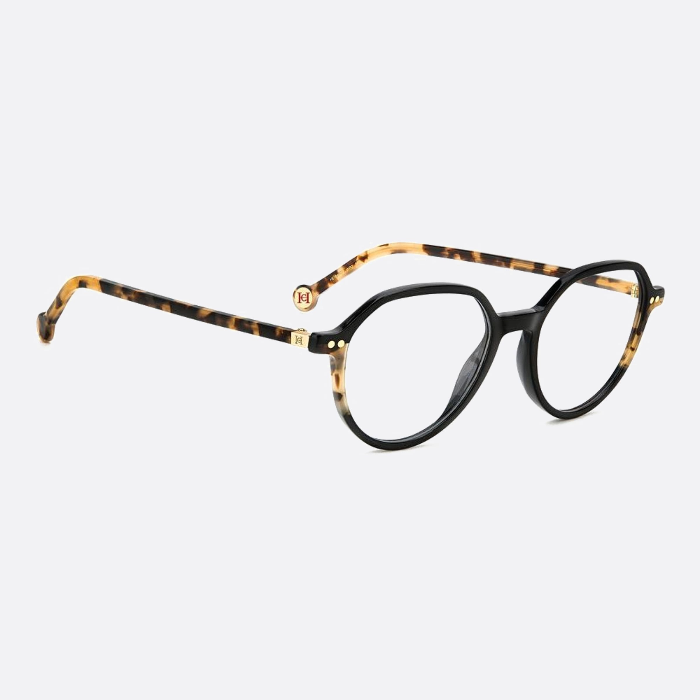Carolina 50mm Herrera Her Wr7 Havana Geometric Women Eyeglasses - Detail View