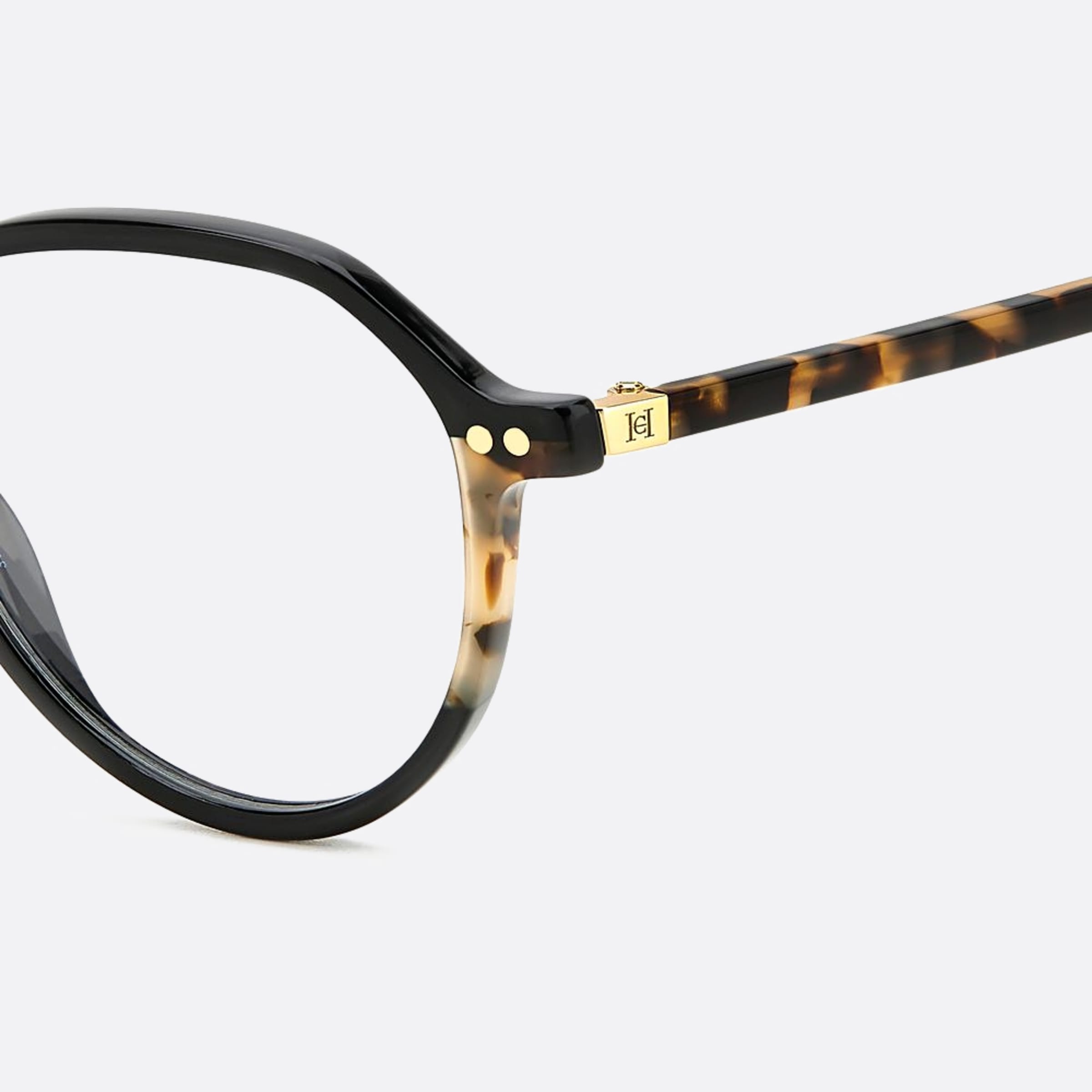 Carolina 50mm Herrera Her Wr7 Havana Geometric Women Eyeglasses - Lifestyle Shot