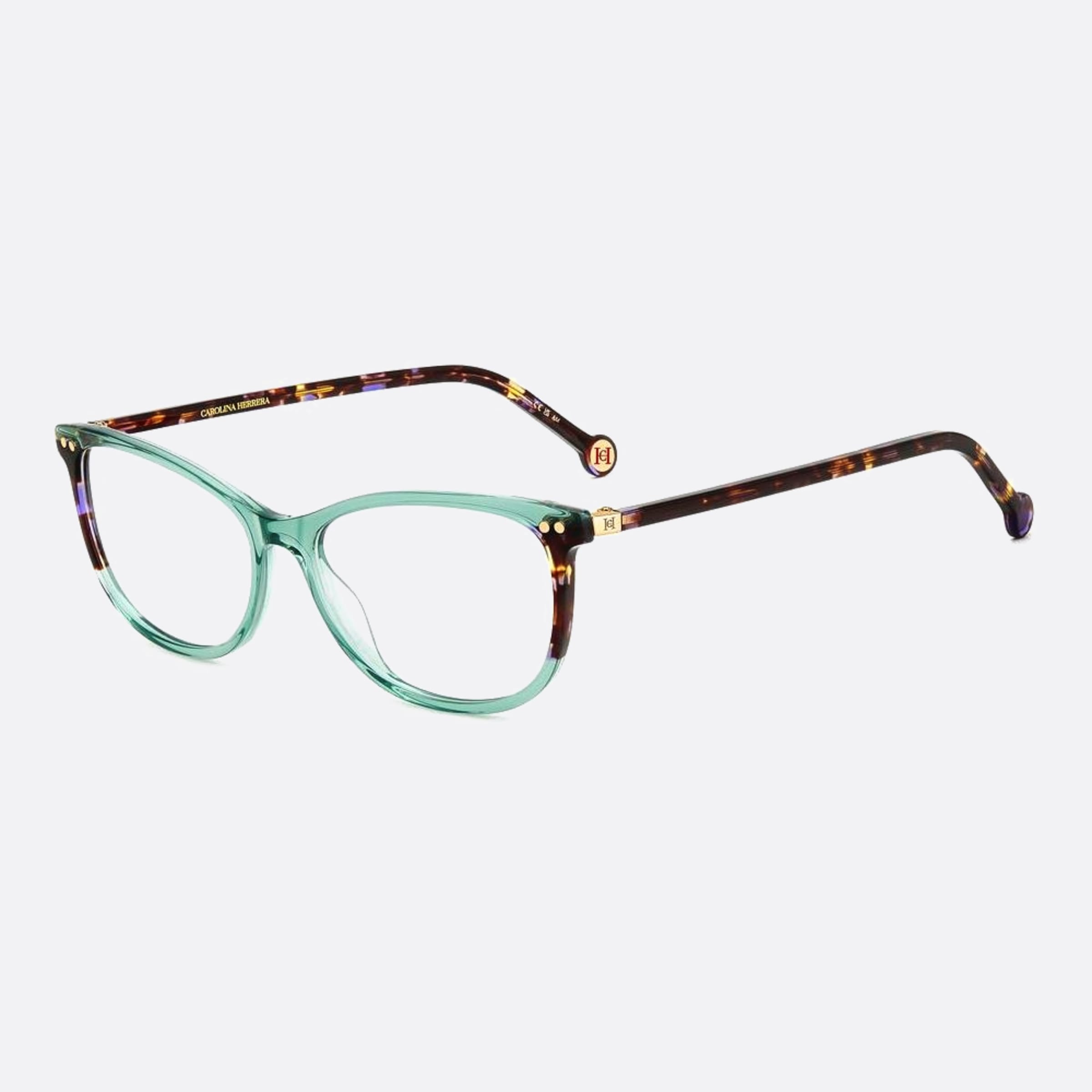 Carolina 54mm Herrera Her 1ed Green Cat Eye Women Eyeglasses - Side View
