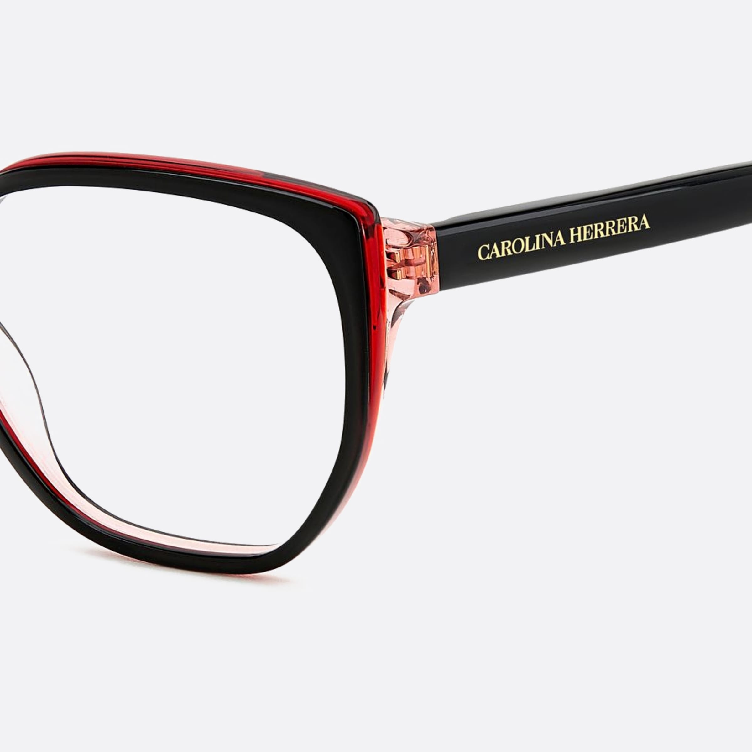 Carolina 52mm Herrera Her 3h2 Black Geometric Women Eyeglasses - Additional Angle