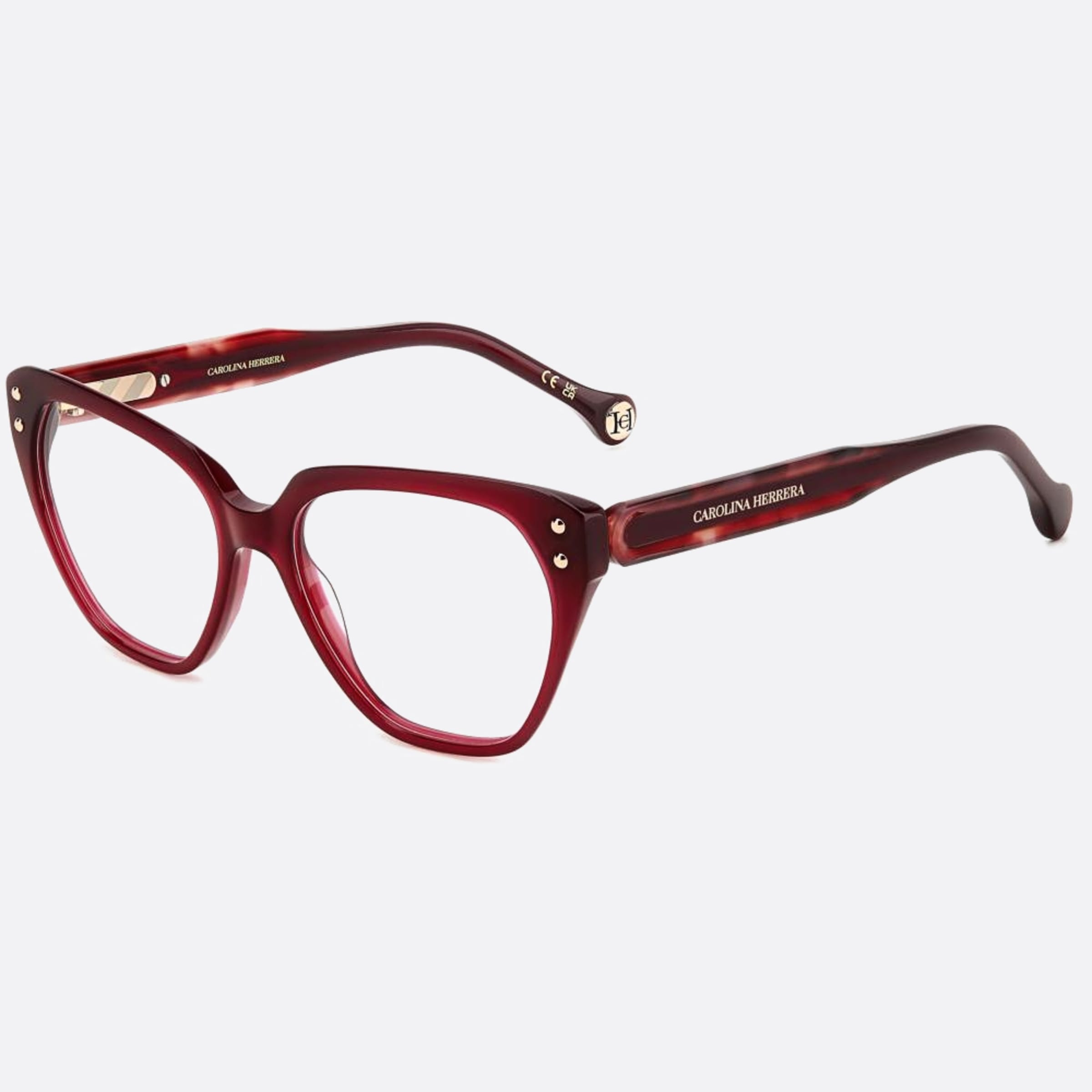 Carolina 52mm Herrera Her 82u Havana Squared Women Eyeglasses - Side View