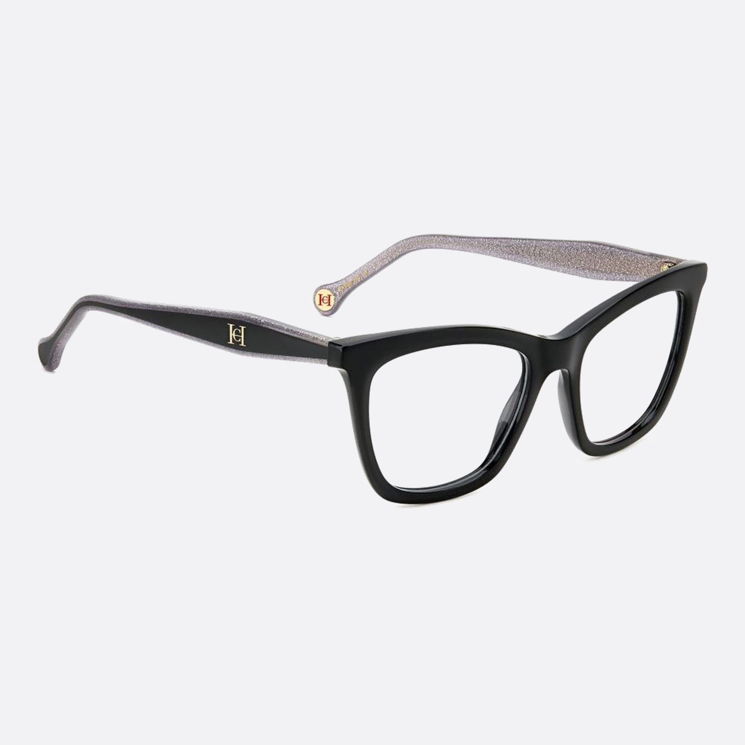 Carolina 51mm Herrera Her Bsc Black Squared Women Eyeglasses - Side View