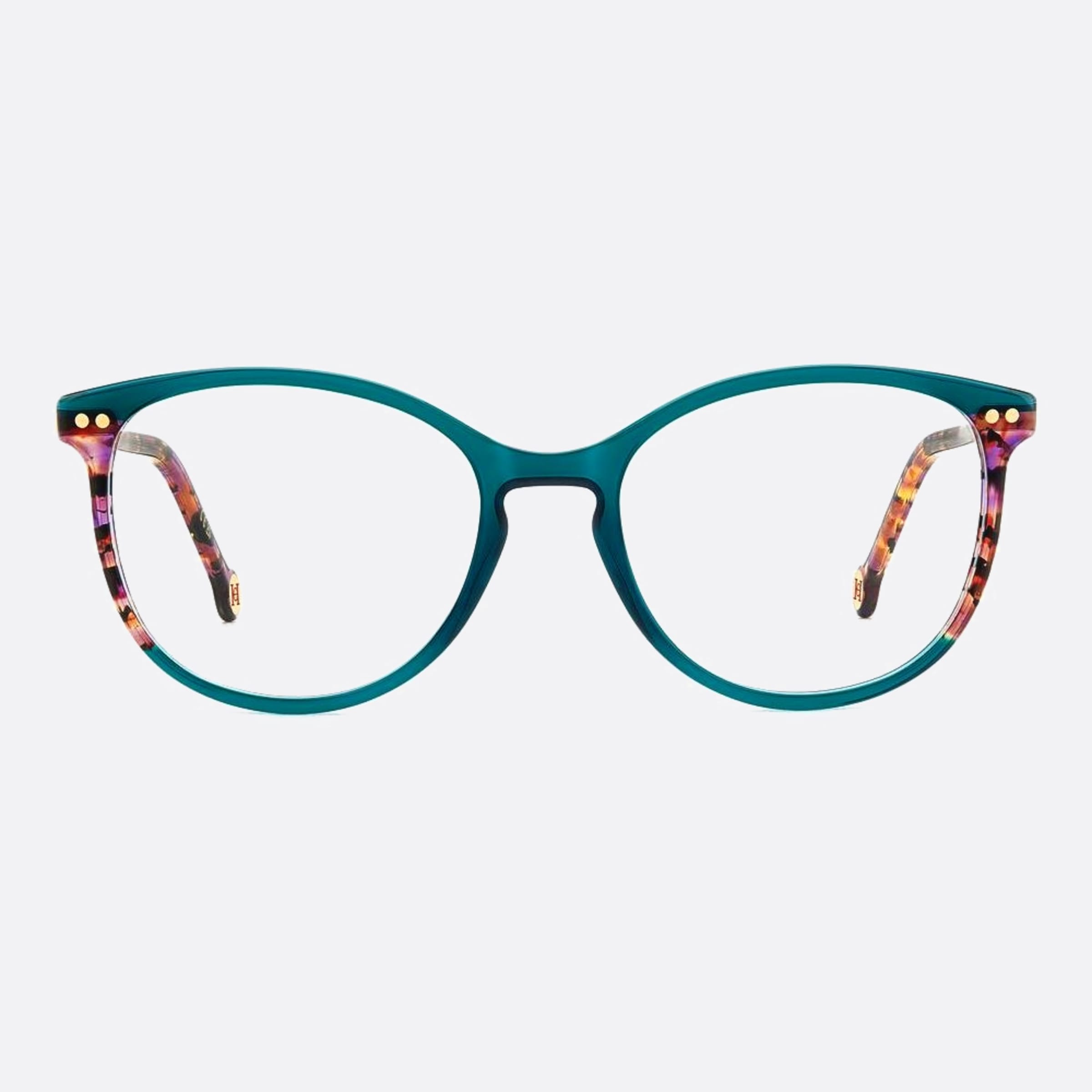 Carolina 53mm Herrera Her 1ed Green Squared Women Eyeglasses - Main View