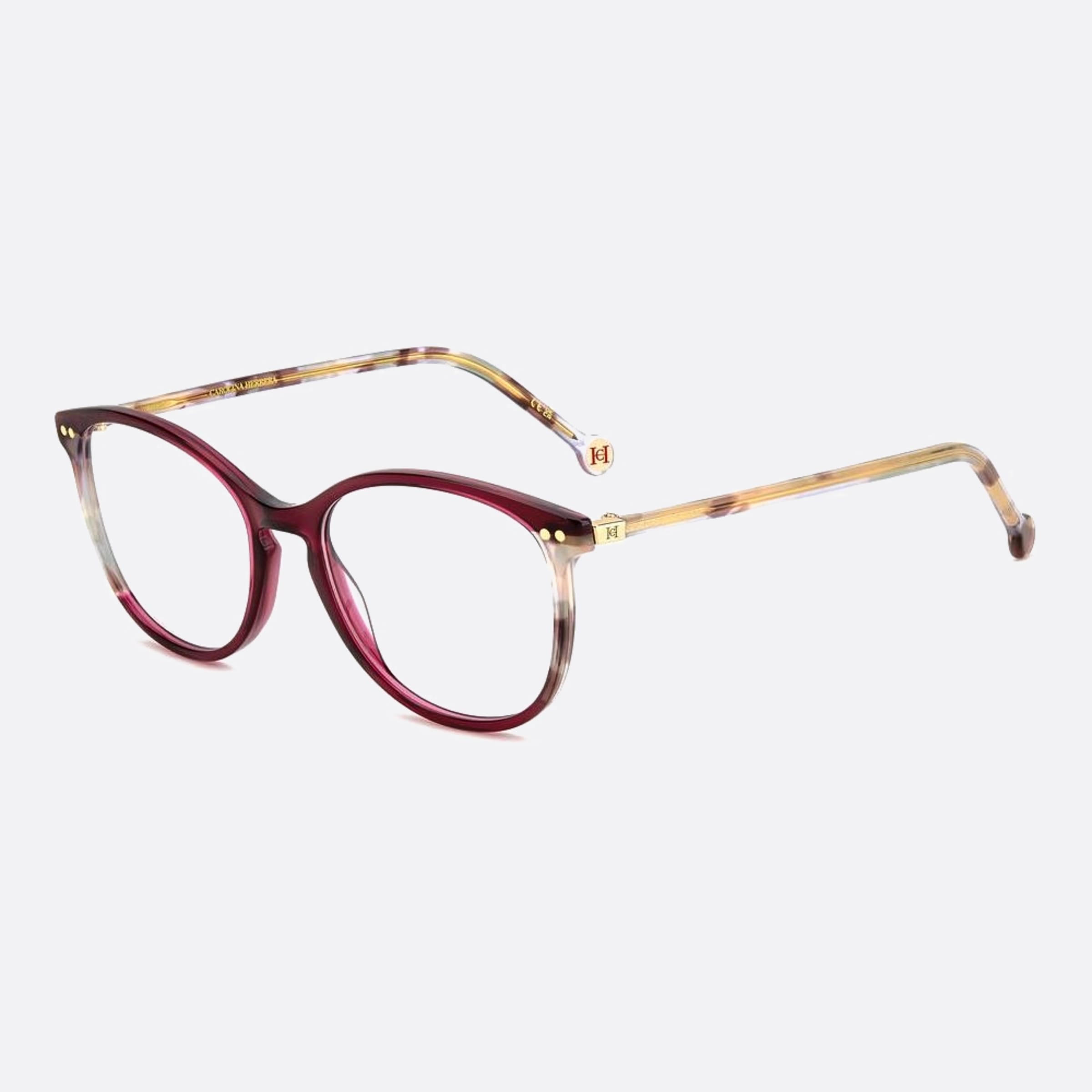 Carolina 53mm Herrera Her Ydc Red Squared Women Eyeglasses - Side View