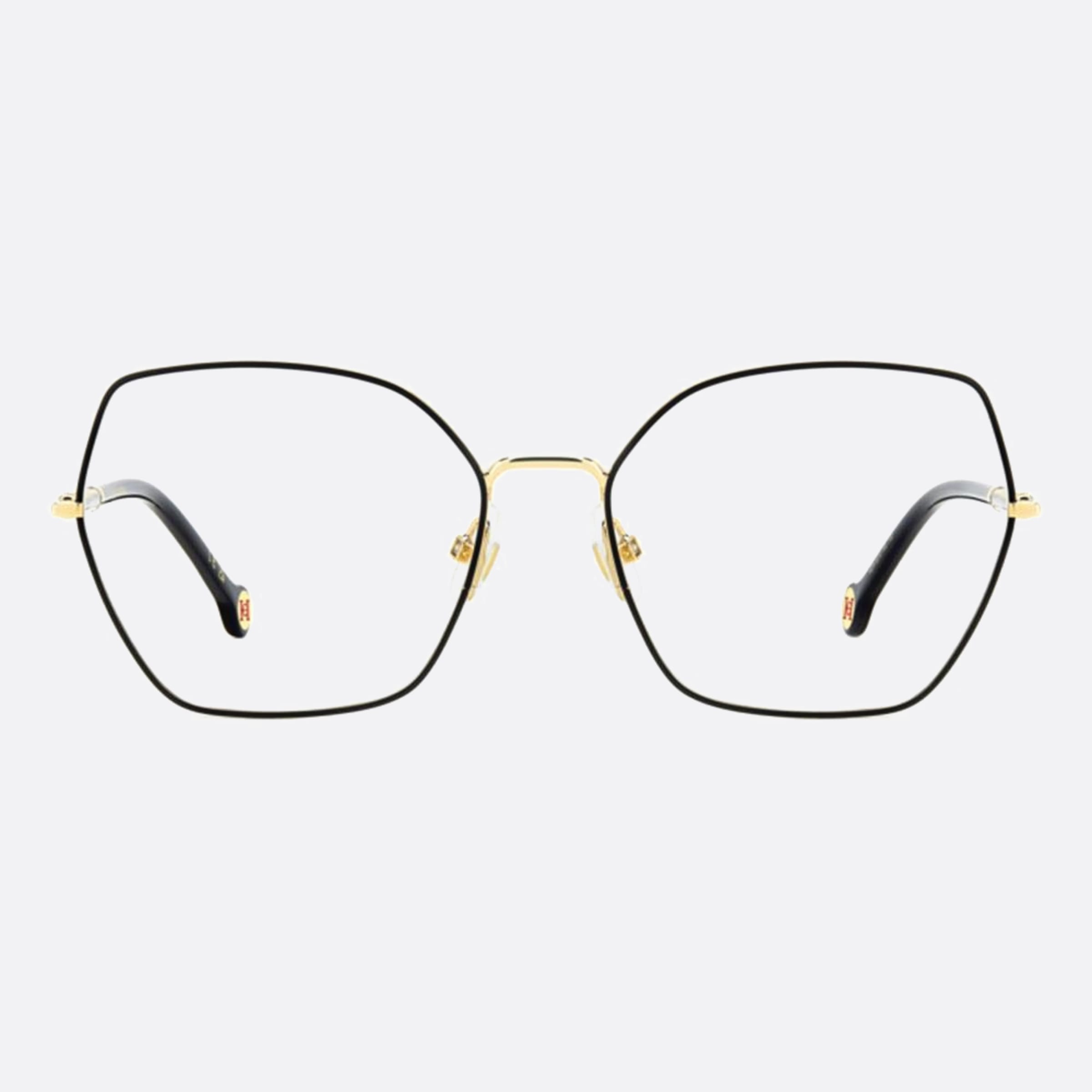 Carolina 56mm Herrera Her I46 Black Geometric Women Eyeglasses - Main View
