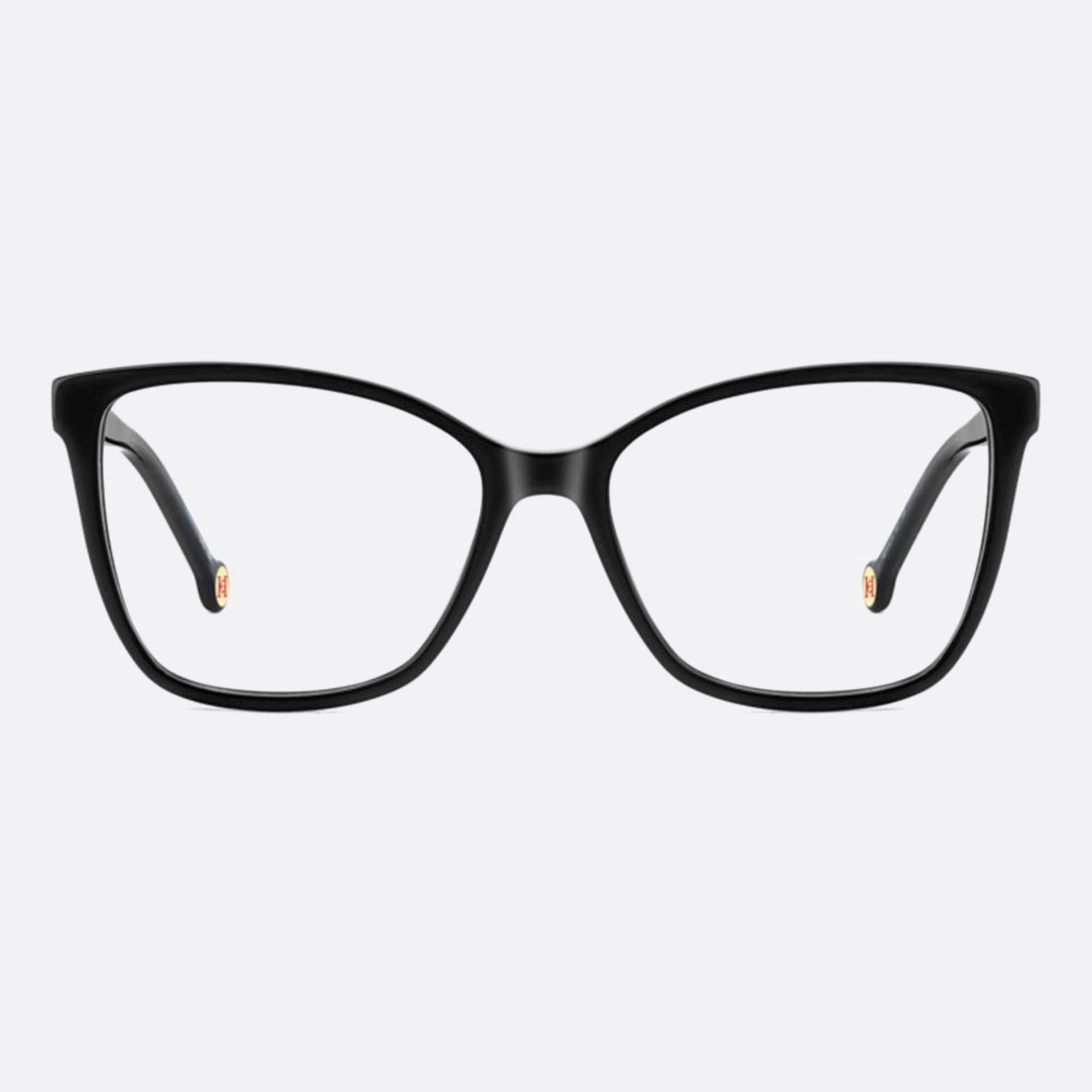 Carolina 55mm Herrera Her Black Rectangle Women Eyeglasses - Main View