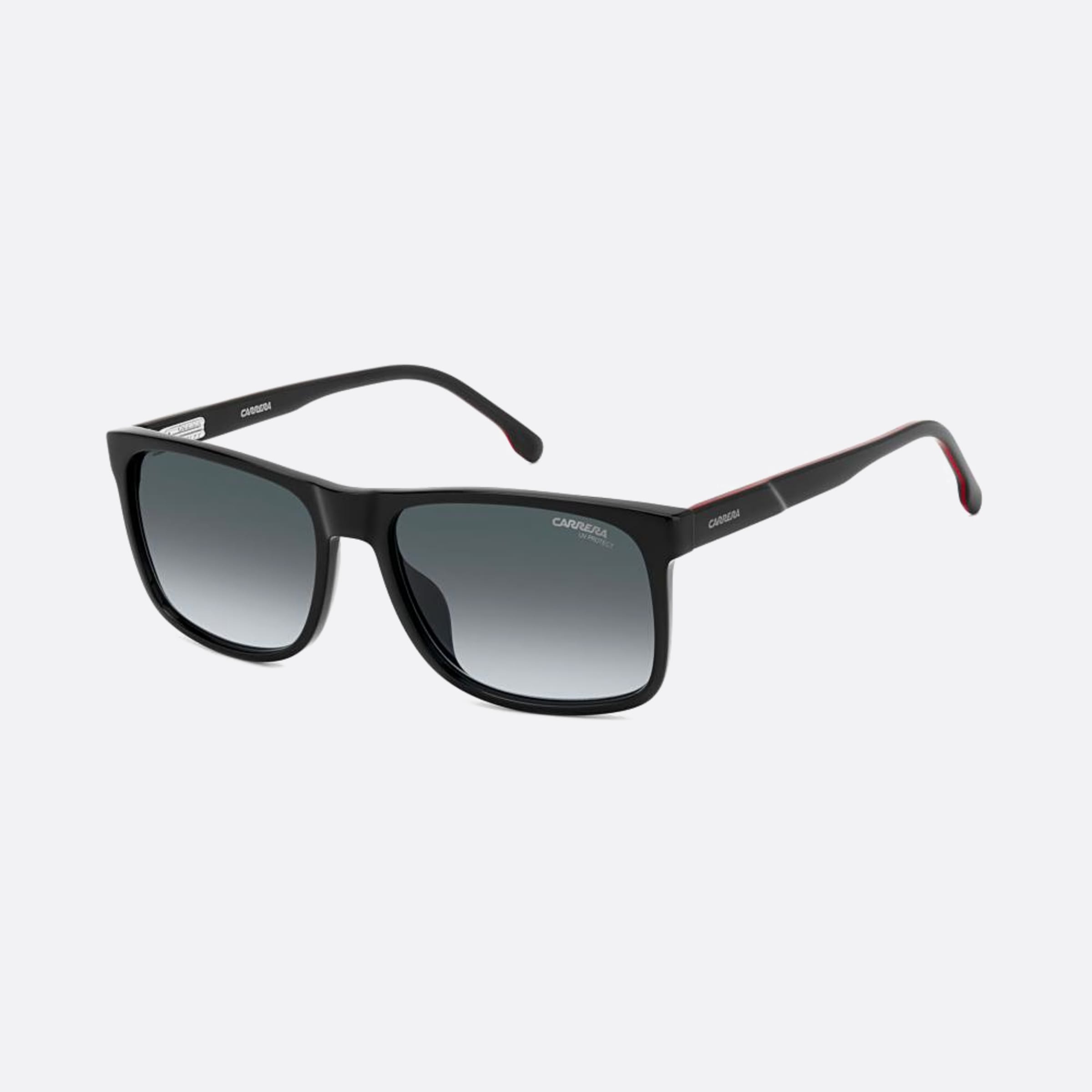 Carrera 57mm Flex Oit Black Squared Men Sunglasses - Side View