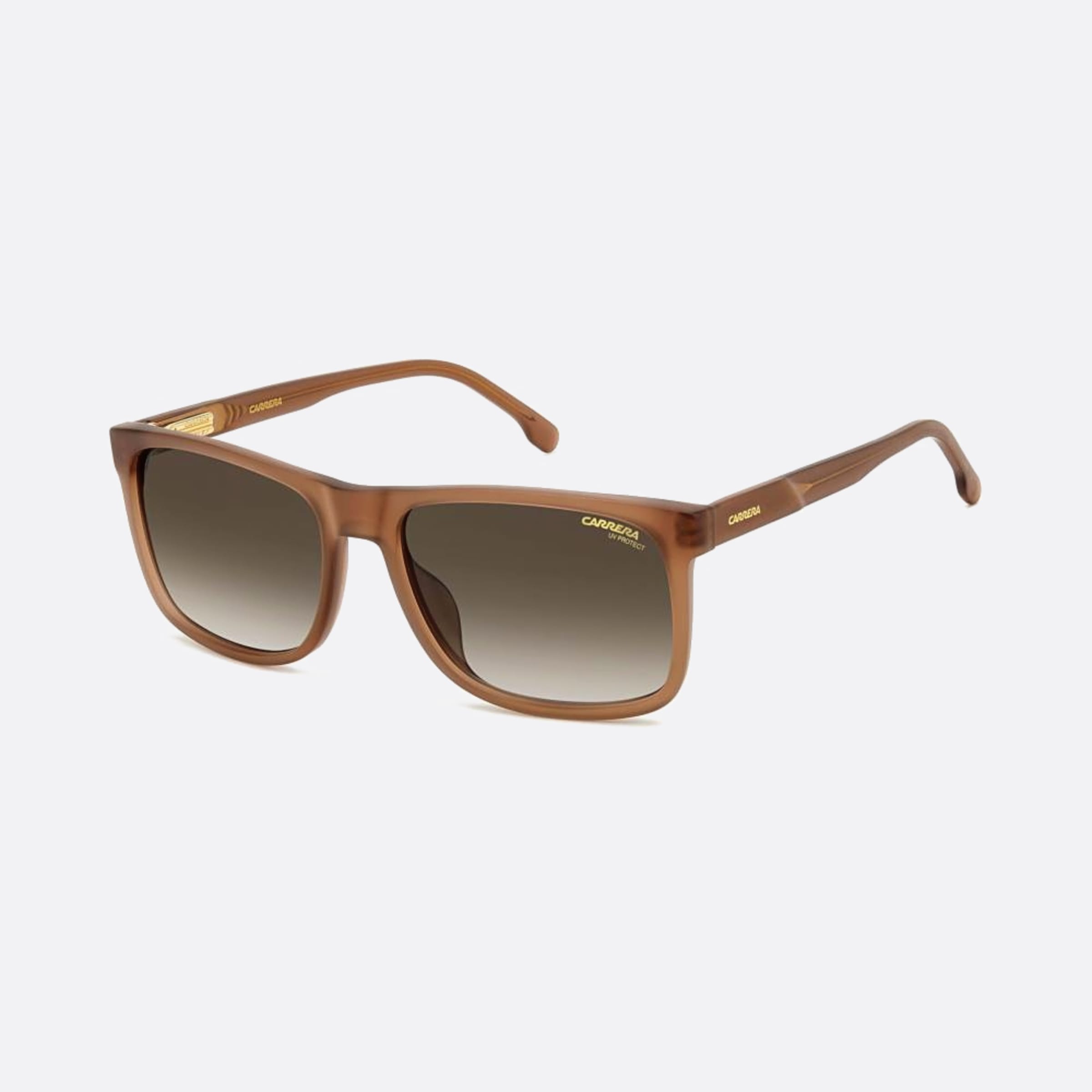 Carrera 57mm Flex Yz4 Brown Squared Men Sunglasses - Side View