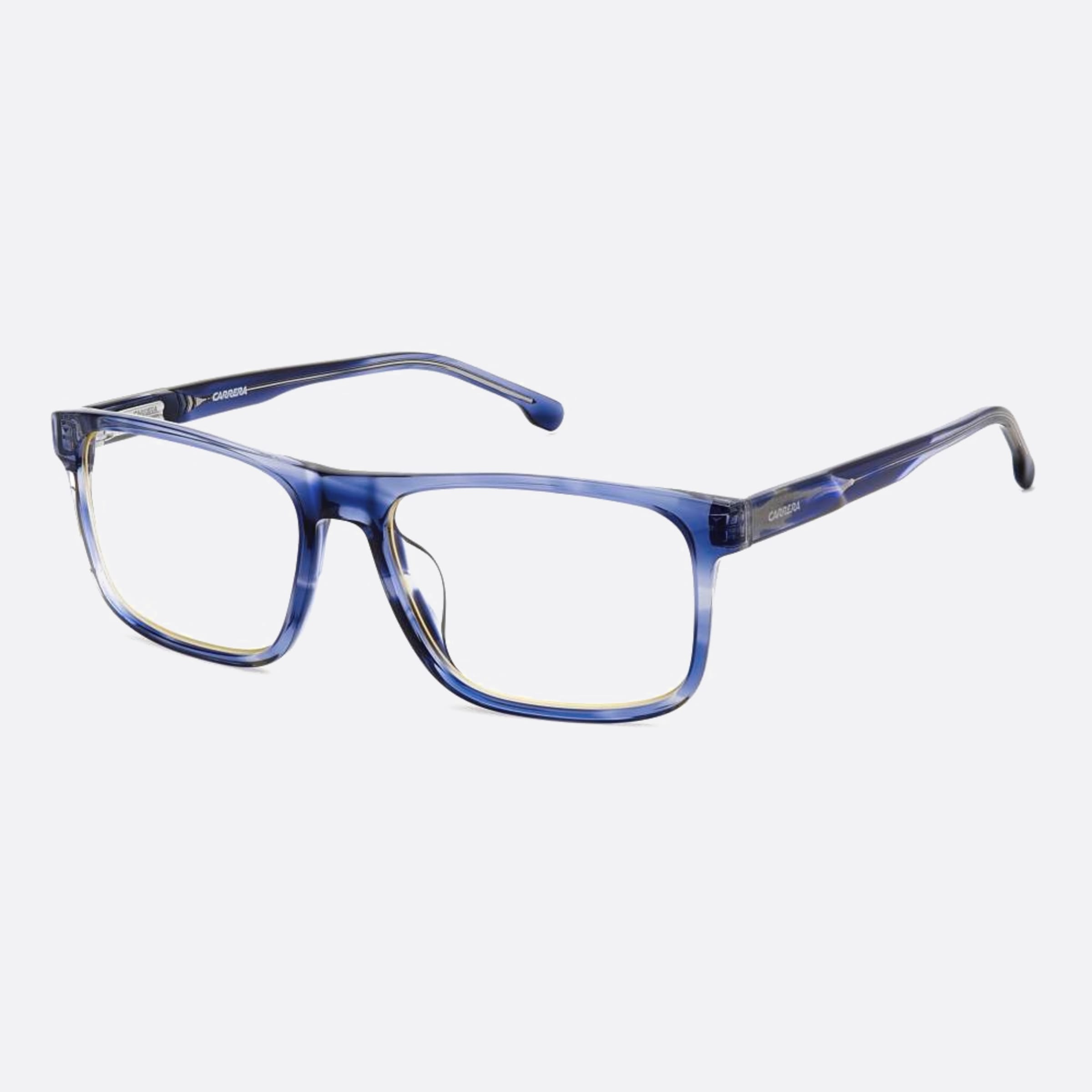 Carrera 55mm Flex 38i Blue Rectangle Men Eyeglasses - Side View