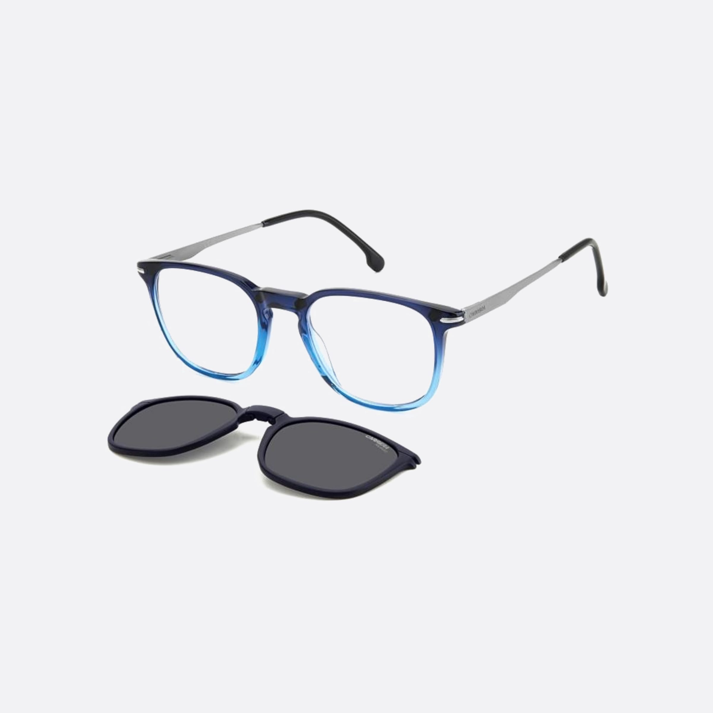 Carrera 50mm Pjp Blue Rectangle Men Sunglasses - Side View