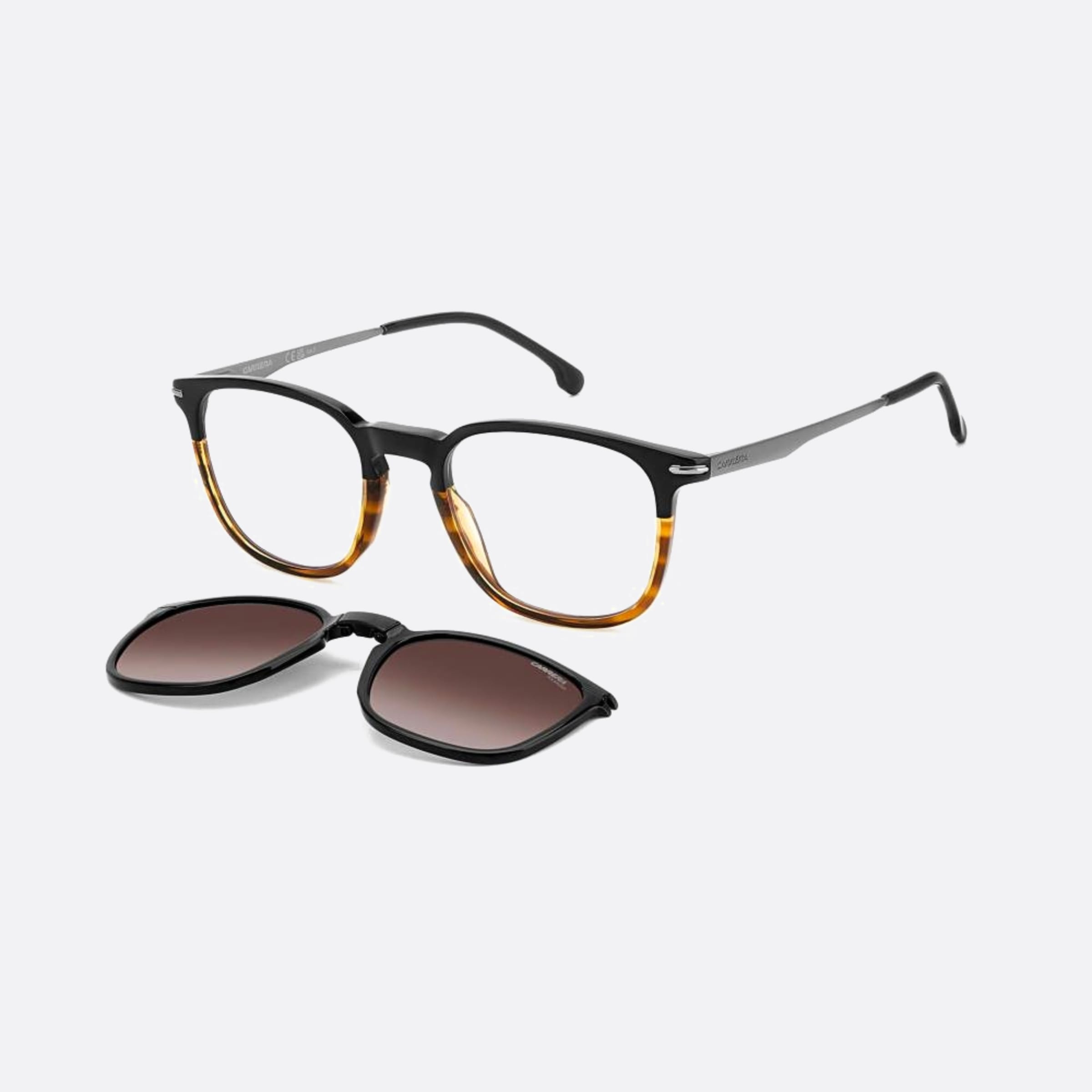 Carrera 50mm Wr7 Havana Rectangle Polarized Men Sunglasses - Side View