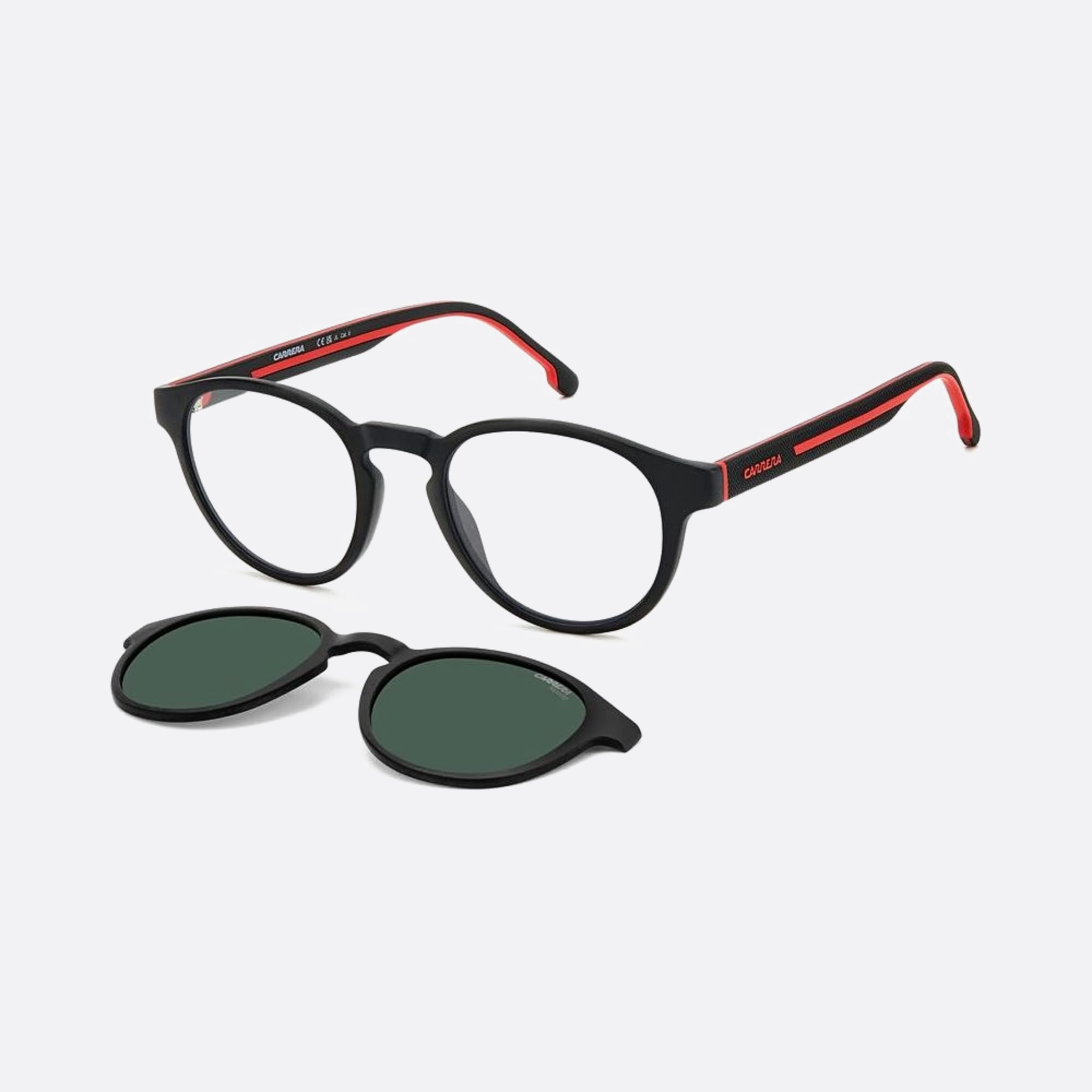 Carrera 50mm Oit Black Squared Men Sunglasses - Side View
