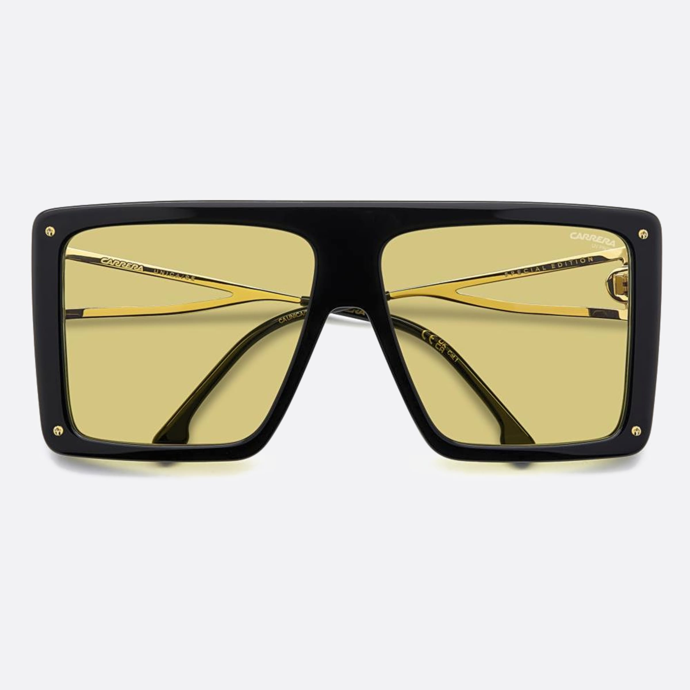Carrera 60mm Unica 71c Black Squared Women Sunglasses - Main View