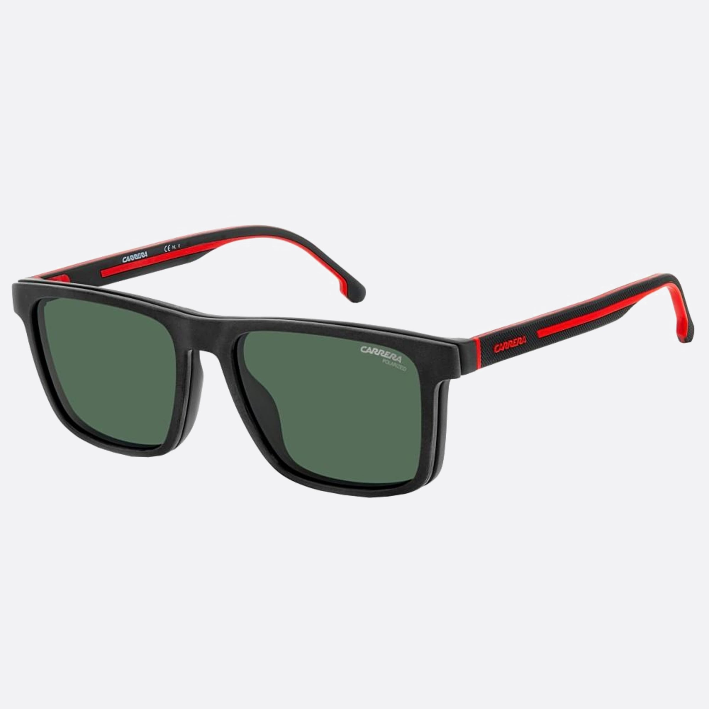 Carrera 55mm Ca8061 Blx Black Squared Polarized Men Sunglasses - Side View