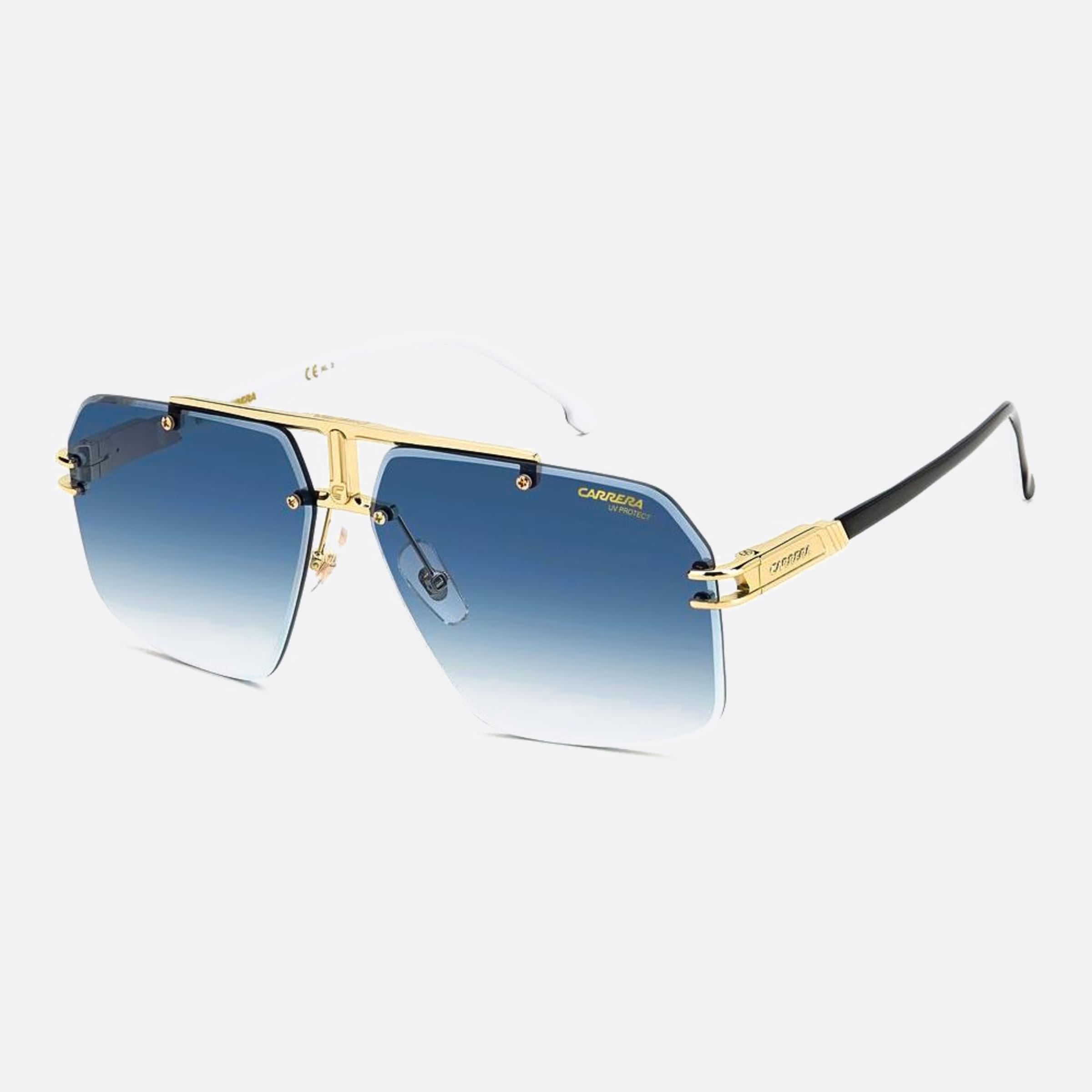 Carrera 63mm Carrera J5g Gold Squared Men Sunglasses - Side View