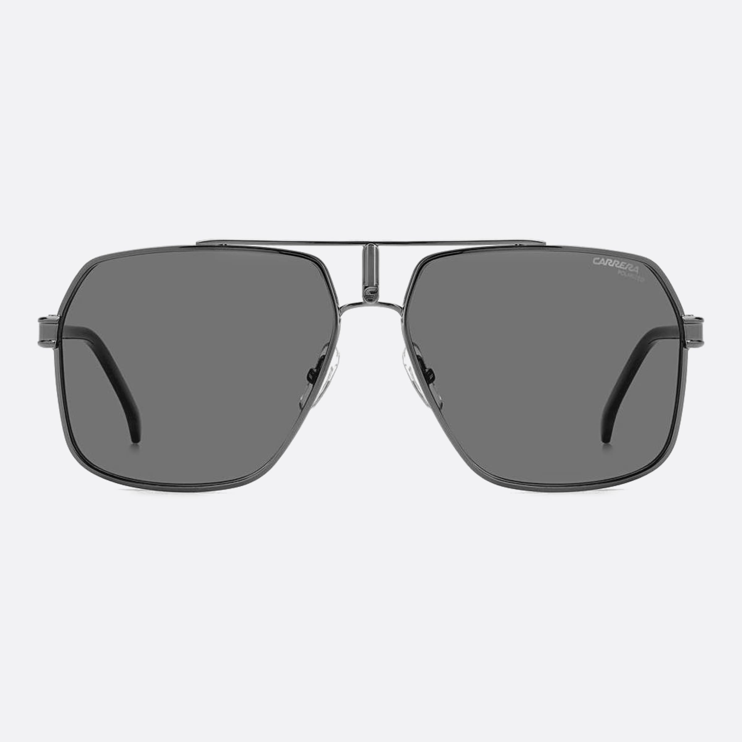 Carrera 62mm Carrera V81 Ruthenium Squared Men Sunglasses - Main View