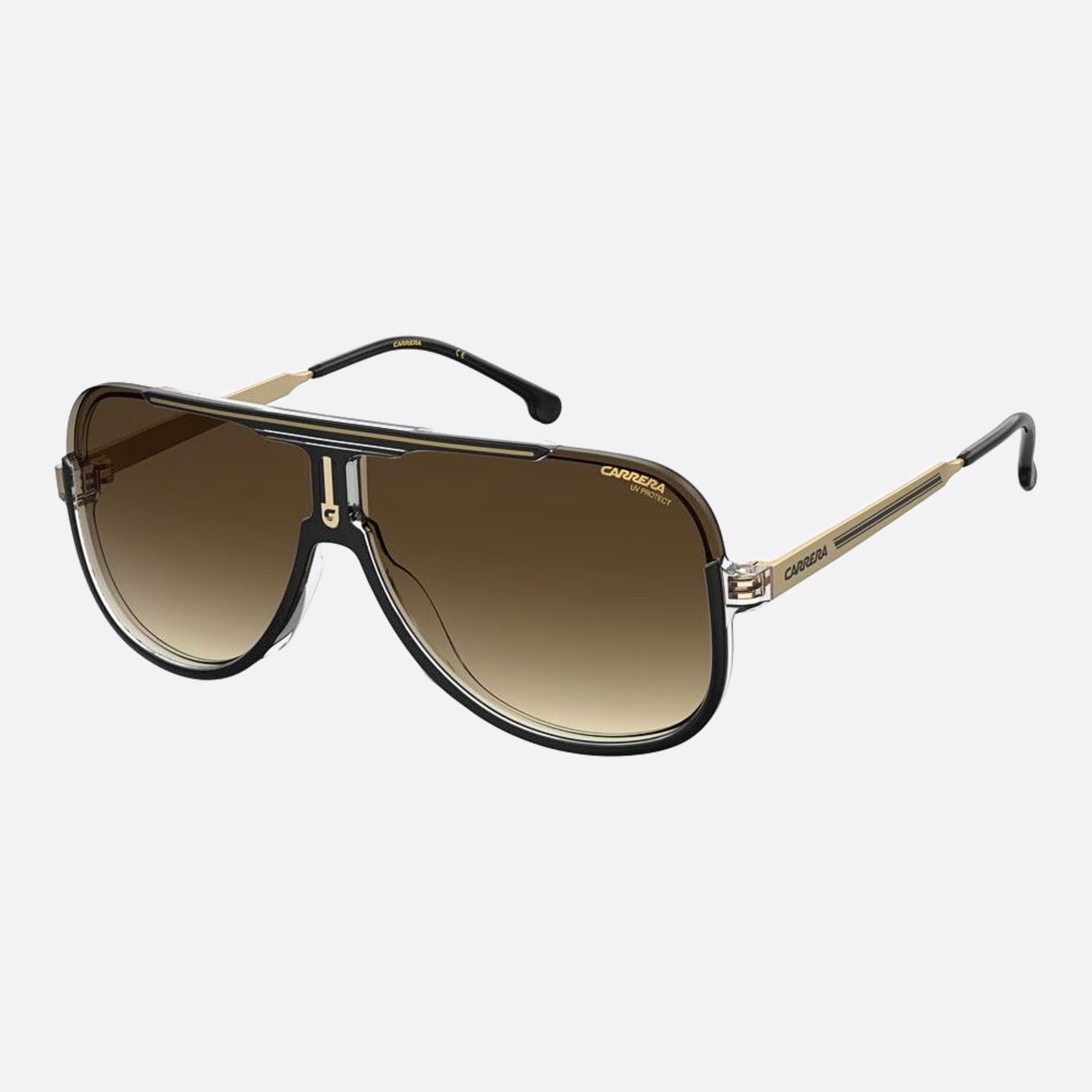 Carrera 64mm Carrera 2m2 Black Pilot Men Sunglasses - Side View