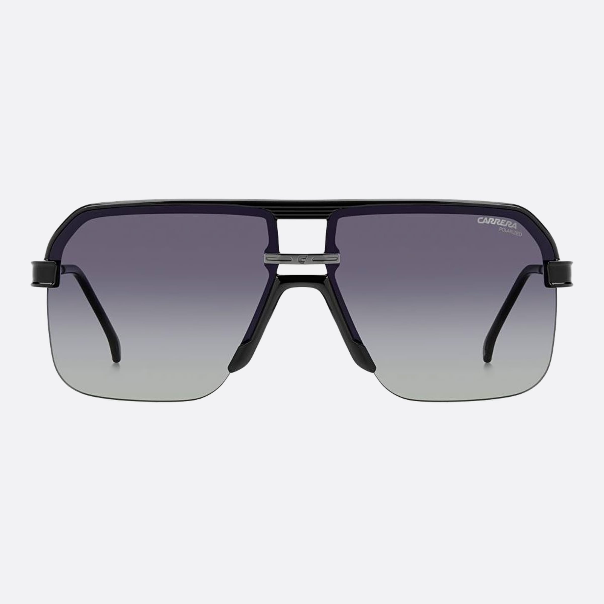 Carrera 63mm Carrera Black Squared Polarized Men Sunglasses - Main View