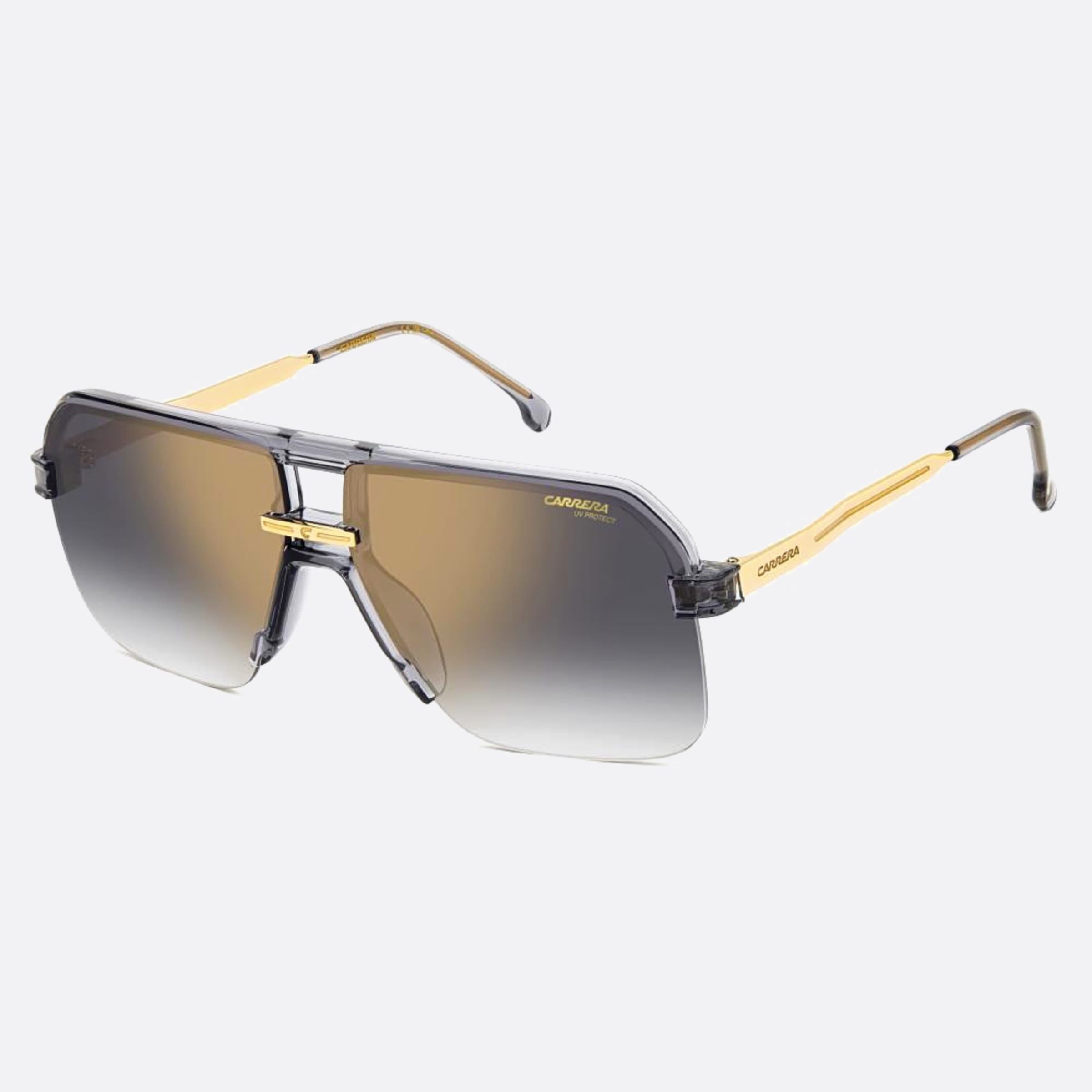 Carrera 63mm Carrera Kb7 Grey Squared Men Sunglasses - Side View