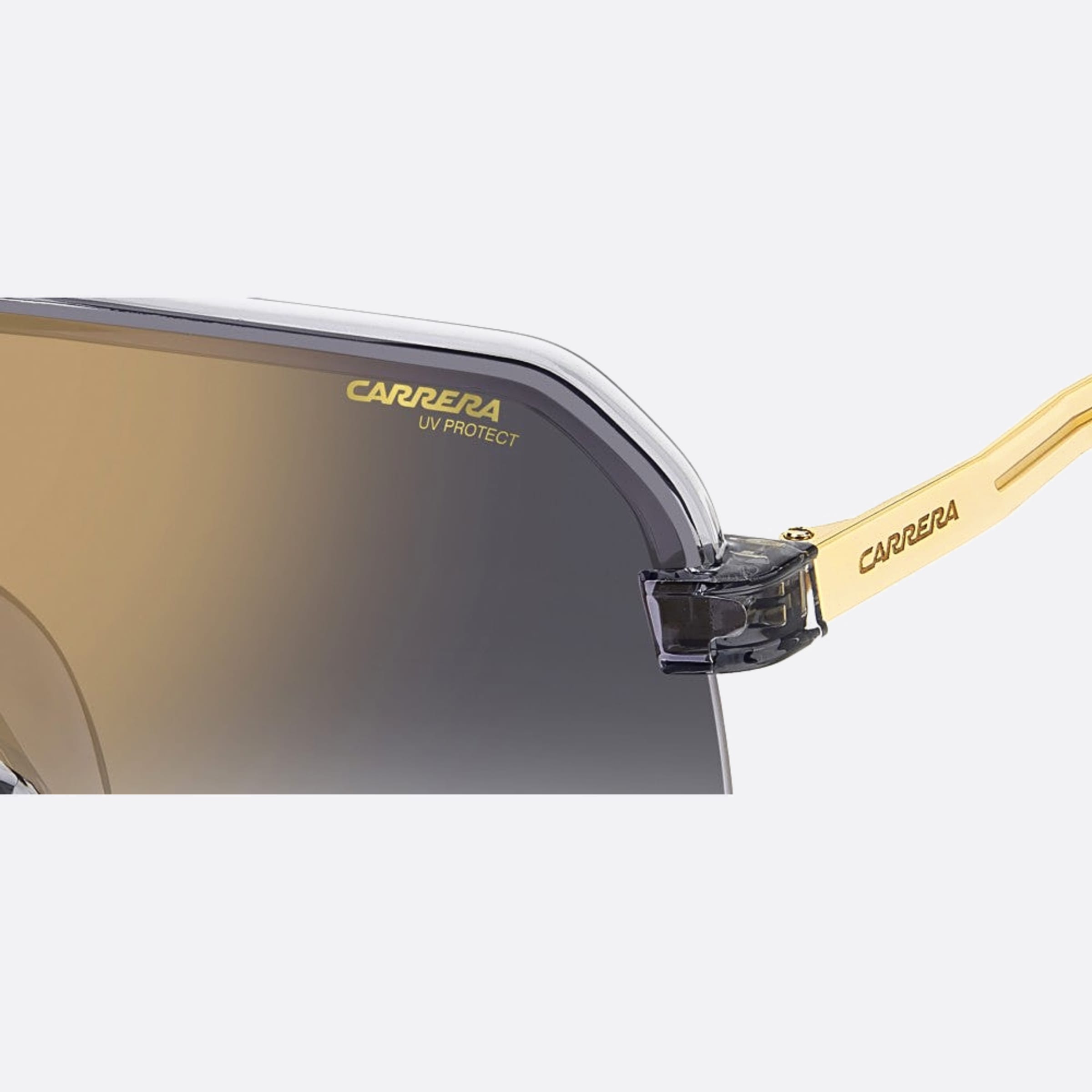 Carrera 63mm Carrera Kb7 Grey Squared Men Sunglasses - Detail View