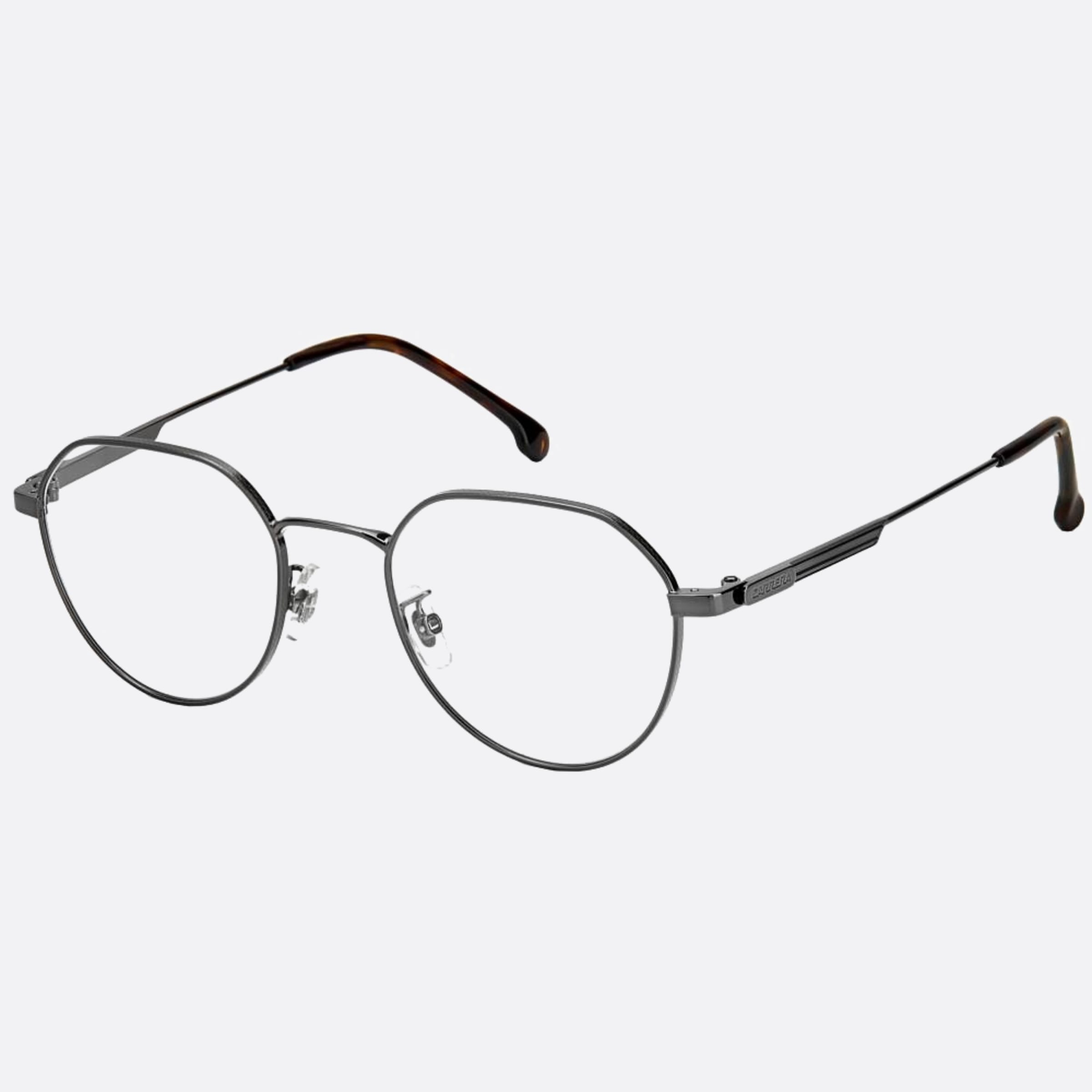 Carrera 49mm Carrera V81 Black Round Unisex Eyeglasses - Side View