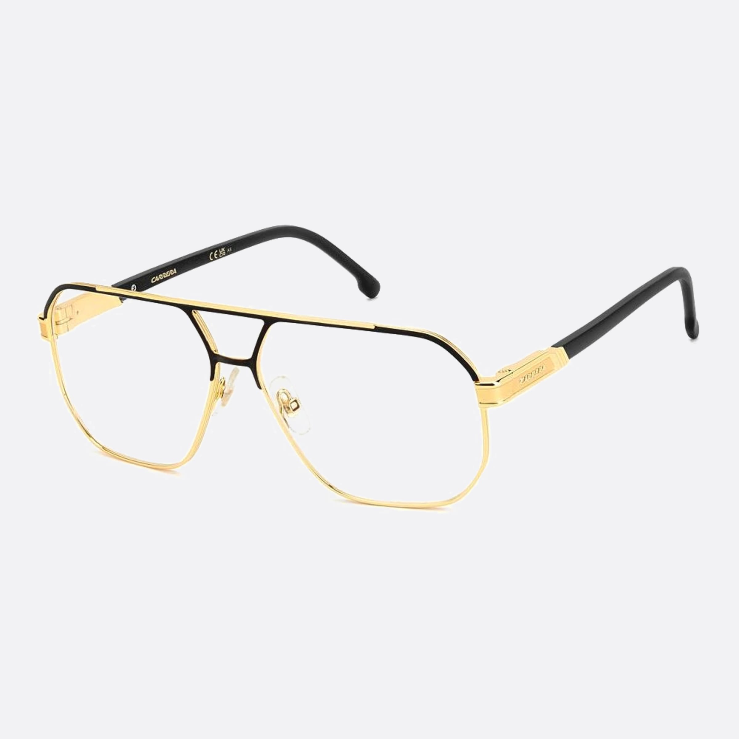 Carrera 60mm Carrera I46 Gold Geometric Men Eyeglasses - Side View