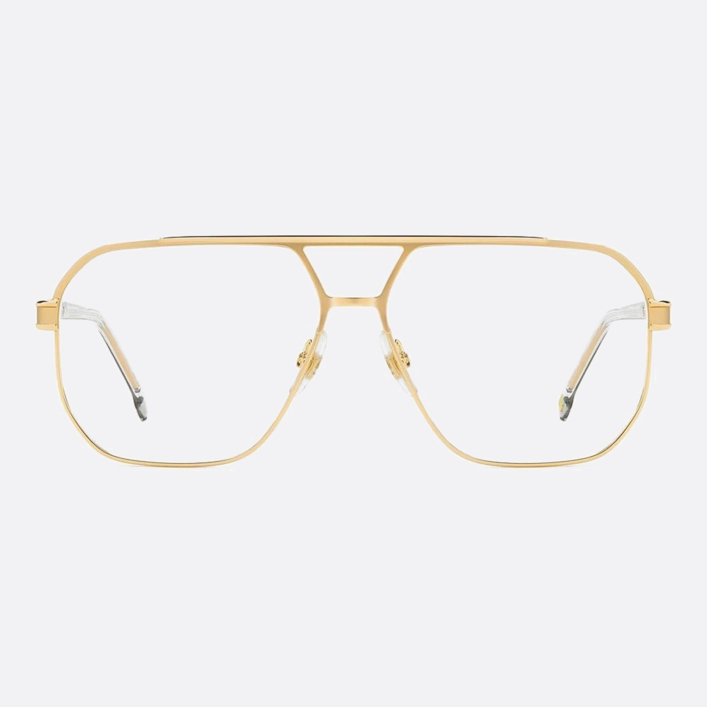 Carrera 60mm Carrera J5g Gold Geometric Men Eyeglasses - Main View