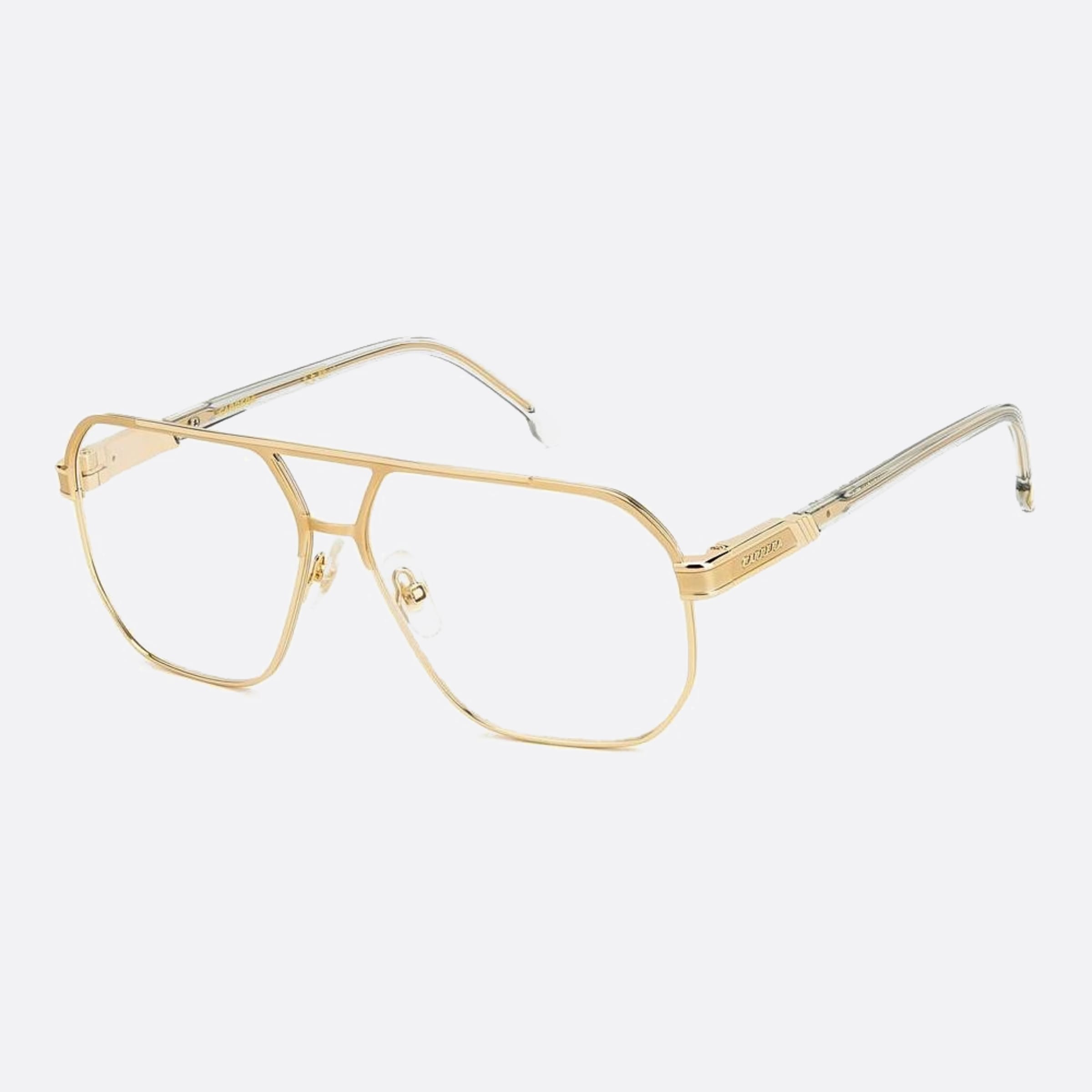 Carrera 60mm Carrera J5g Gold Geometric Men Eyeglasses - Side View