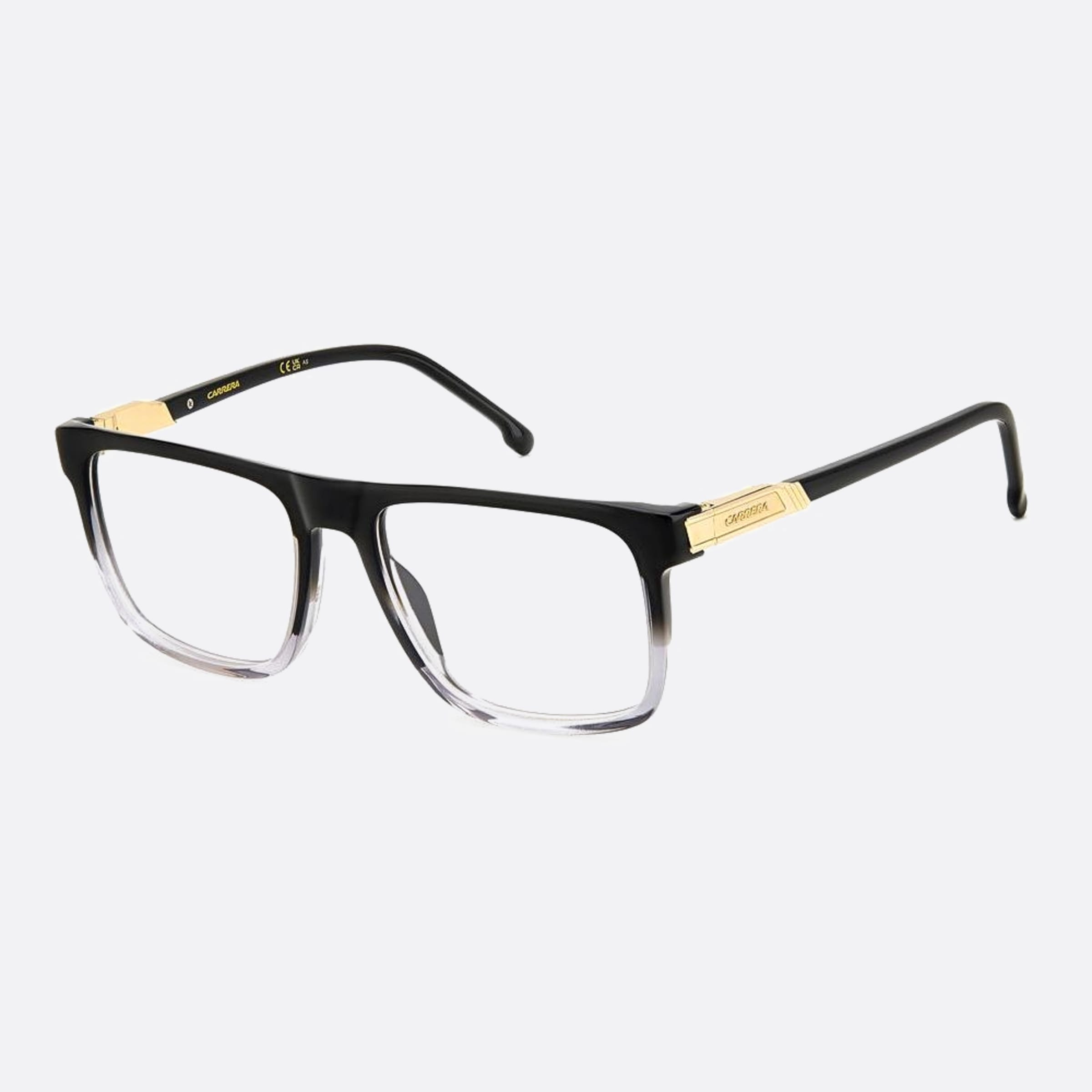 Carrera 56mm Carrera 08a Grey Geometric Men Eyeglasses - Side View