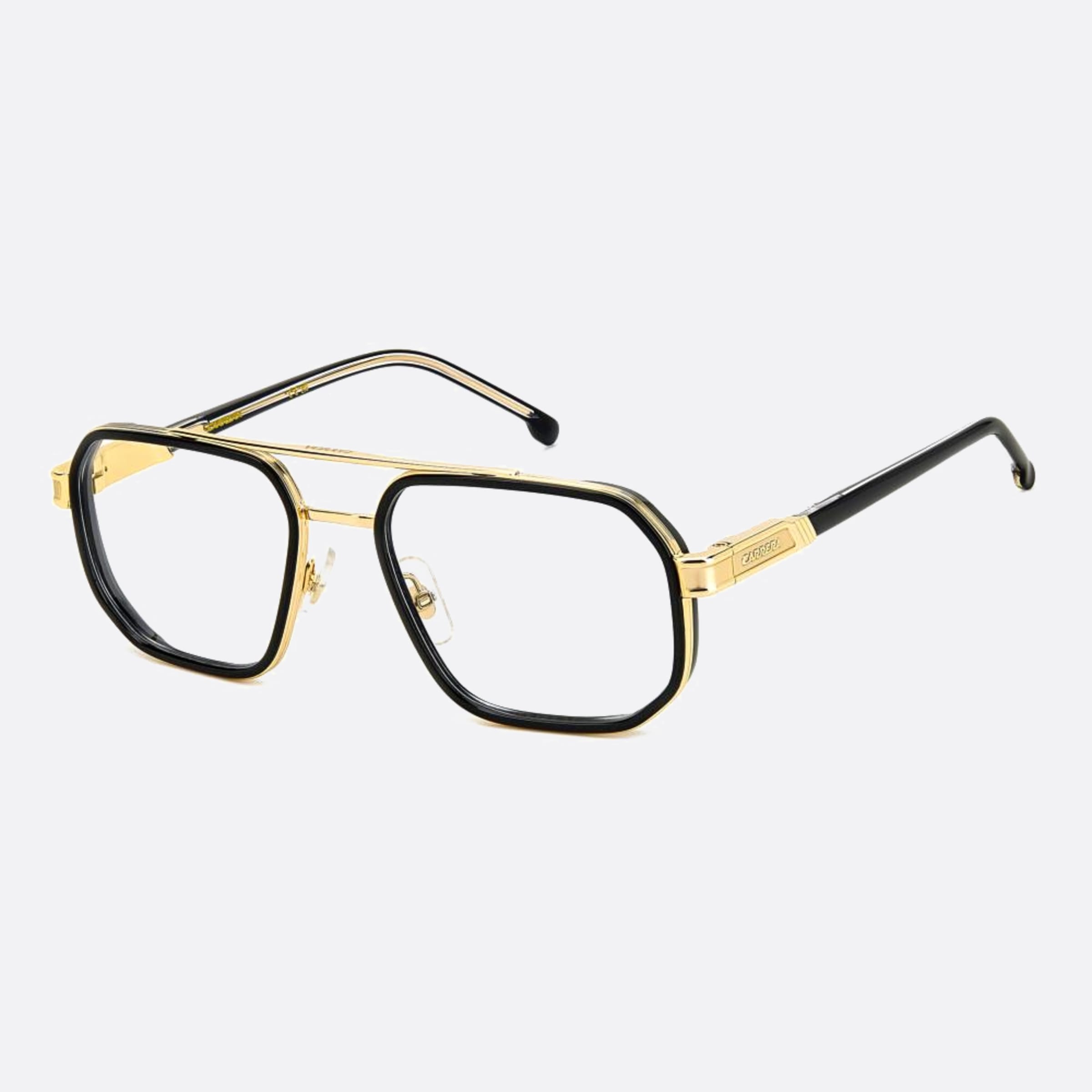 Carrera 55mm Carrera Black Geometric Men Eyeglasses - Main View