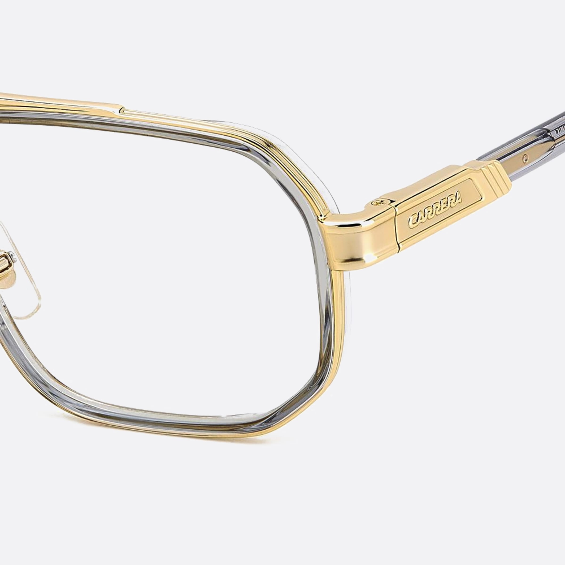 Carrera 55mm Carrera J5g Gold Geometric Men Eyeglasses - Side View