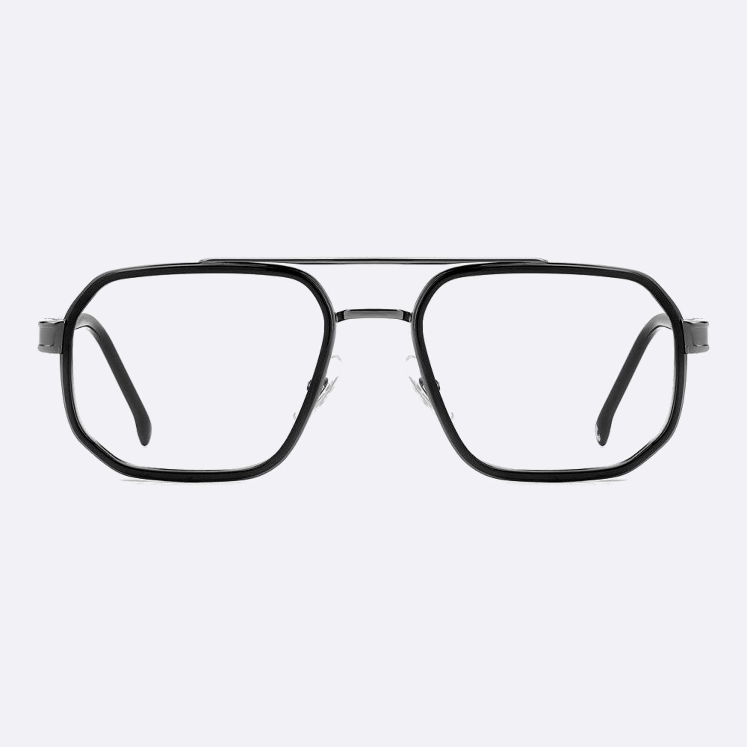Carrera 55mm Carrera Kj1 Ruthenium Geometric Men Eyeglasses - Main View