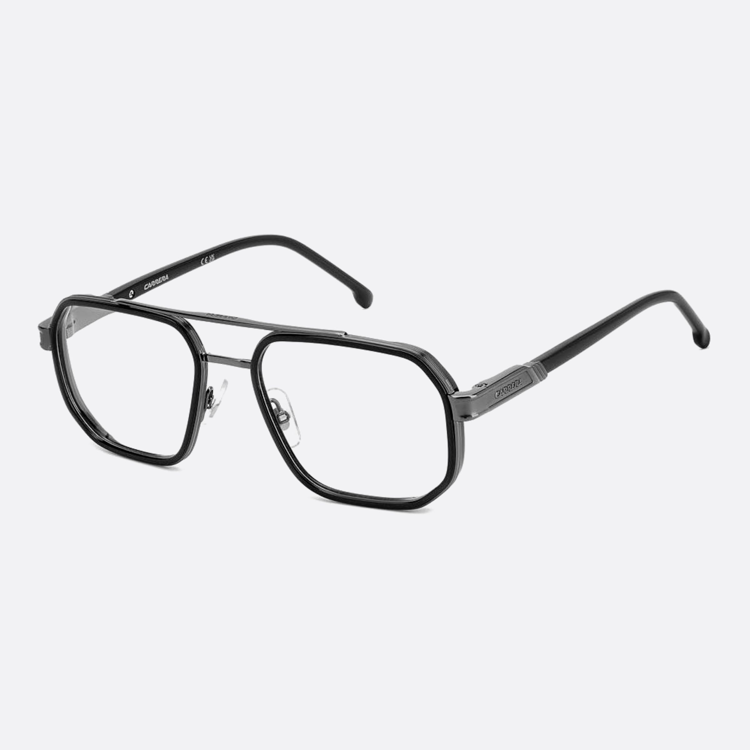 Carrera 55mm Carrera Kj1 Ruthenium Geometric Men Eyeglasses - Side View