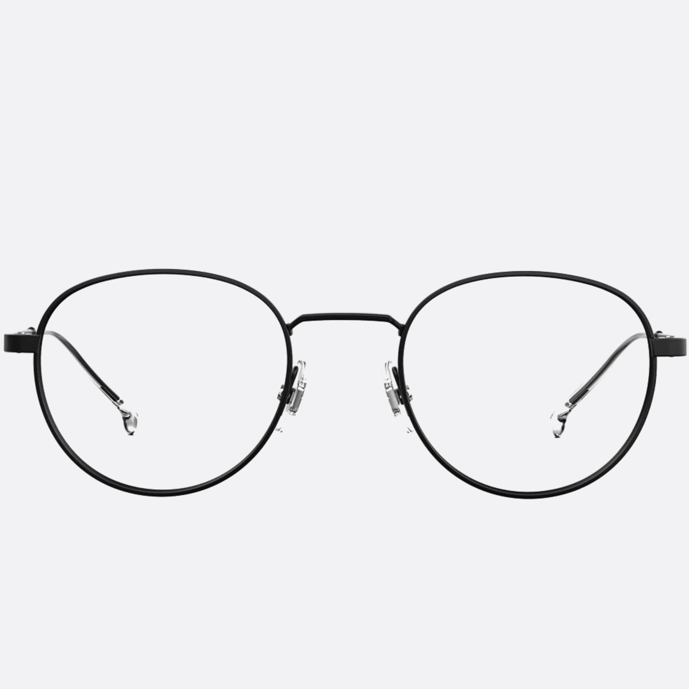 Carrera 49mm Carrera 2009t Teen Black Round Unisex Eyeglasses - Main View