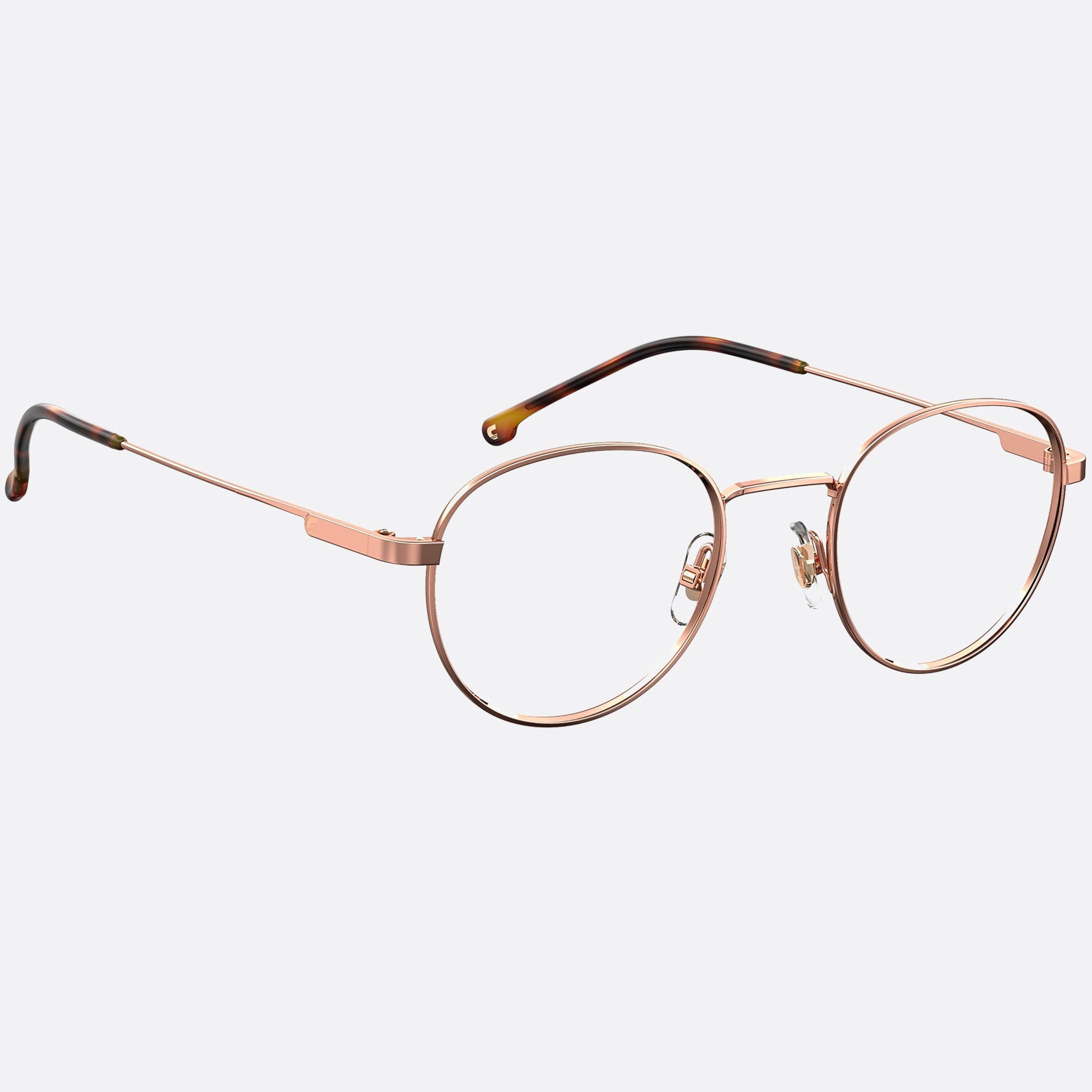 Carrera 47mm Carrera 2009t Teen Ddb Rose Gold Round Unisex Eyeglasses - Detail View