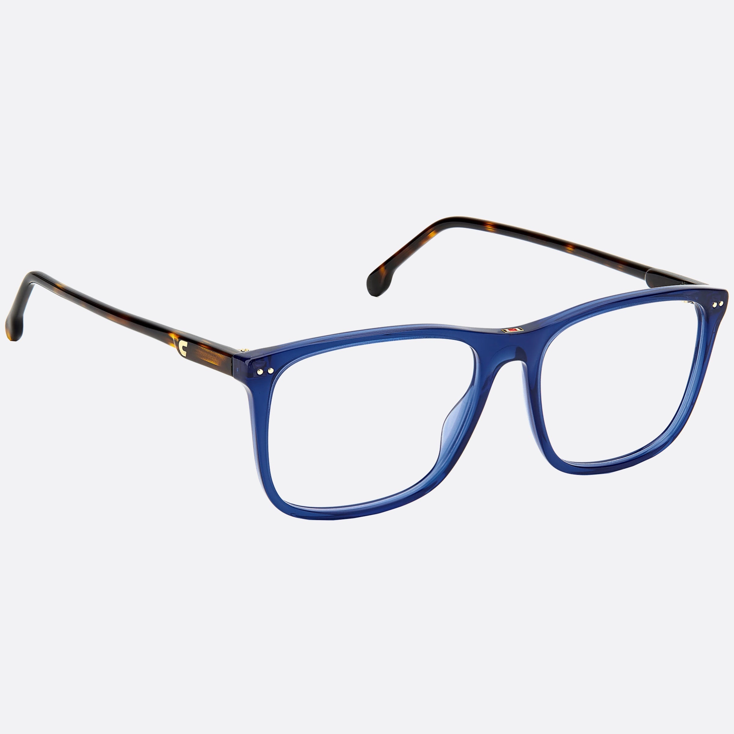 Carrera 54mm Carrera 2012t Teen Pjp Blue Squared Children Eyeglasses - Detail View