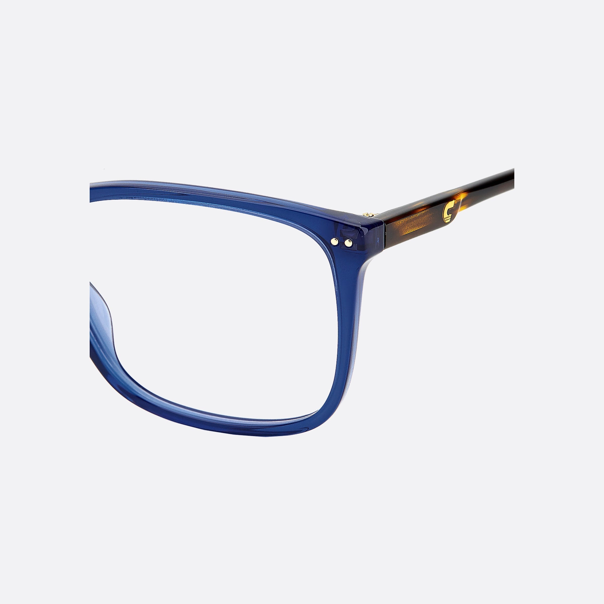 Carrera 54mm Carrera 2012t Teen Pjp Blue Squared Children Eyeglasses - Additional Angle