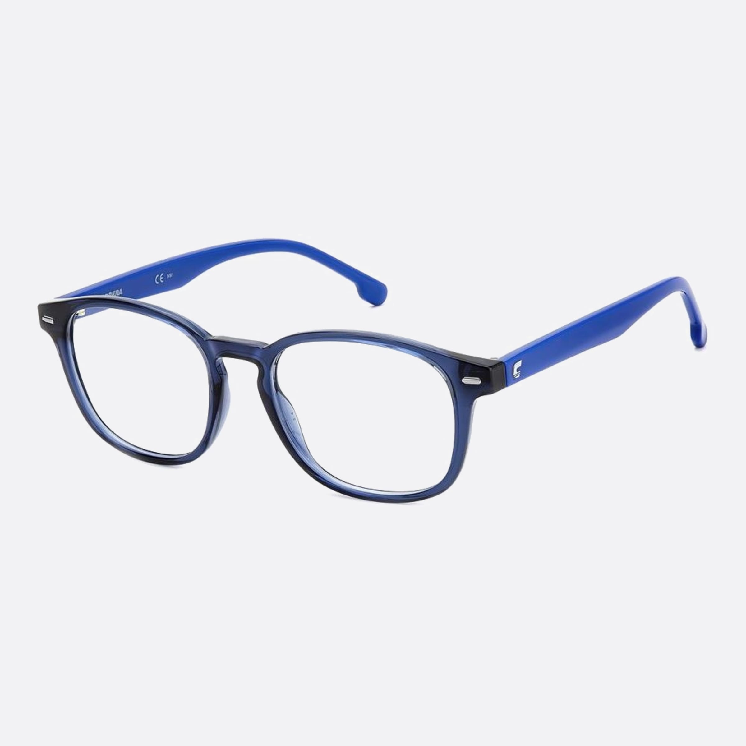 Carrera 49mm Carrera 2043t Pjp Blue Geometric Unisex Eyeglasses - Side View