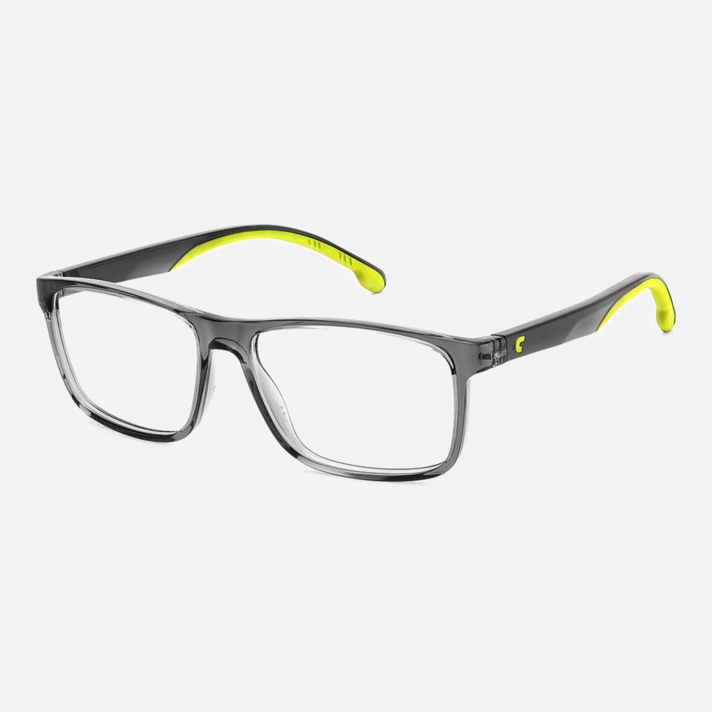 Carrera 52mm Carrera 2046t 3u5 Grey Squared Unisex Eyeglasses - Side View