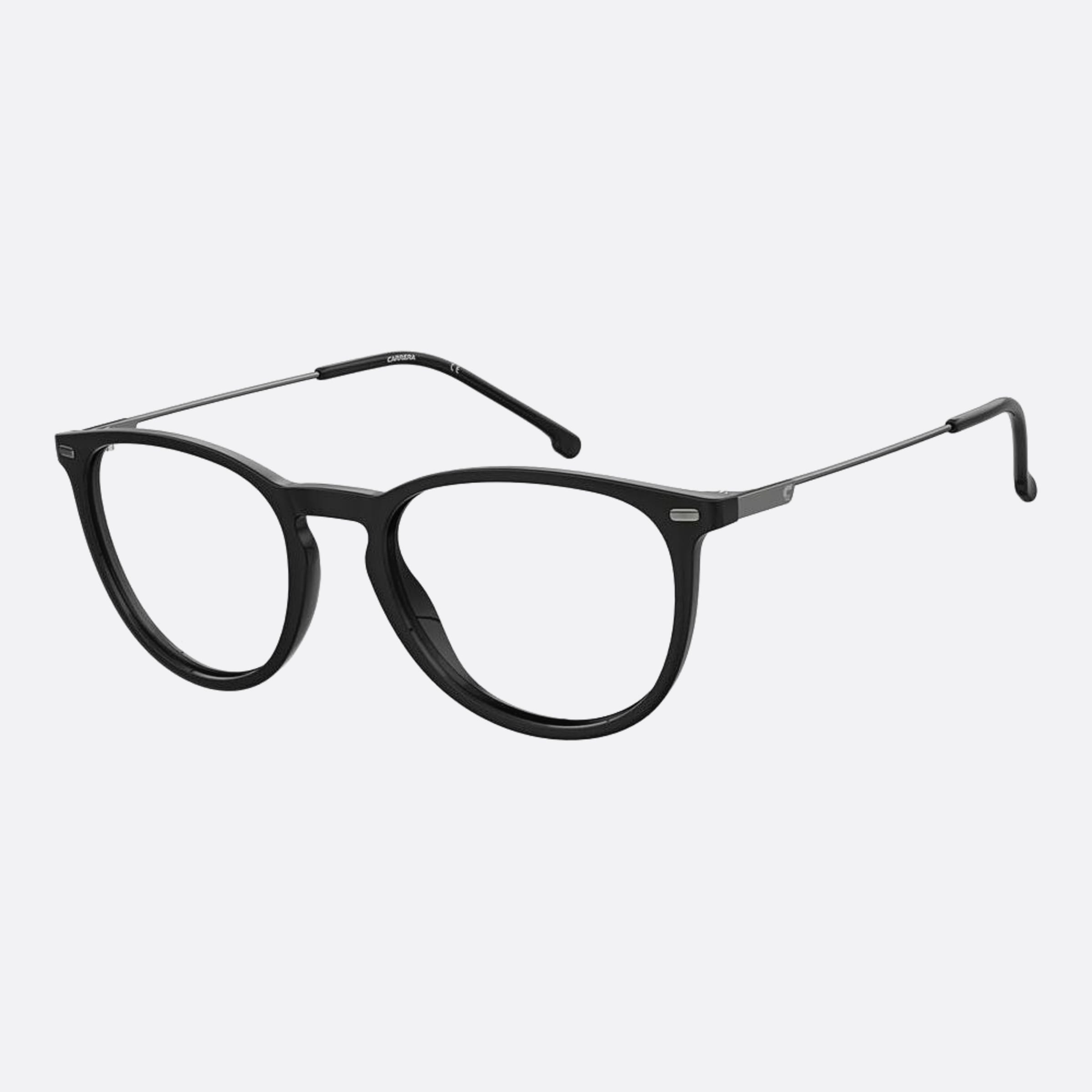 Carrera 50mm Carrera 2050t Black Round Unisex Eyeglasses - Main View