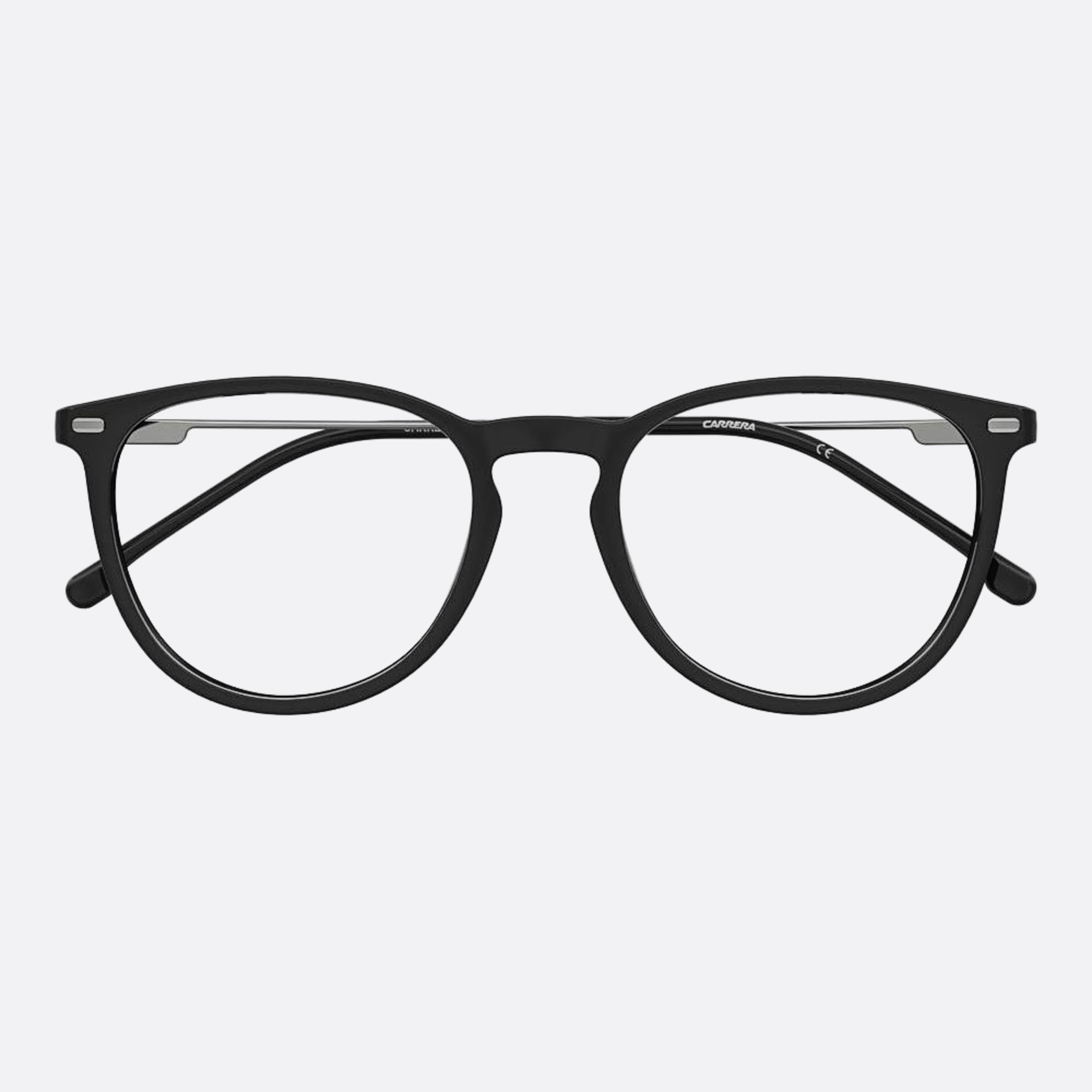 Carrera 50mm Carrera 2050t Black Round Unisex Eyeglasses - Side View